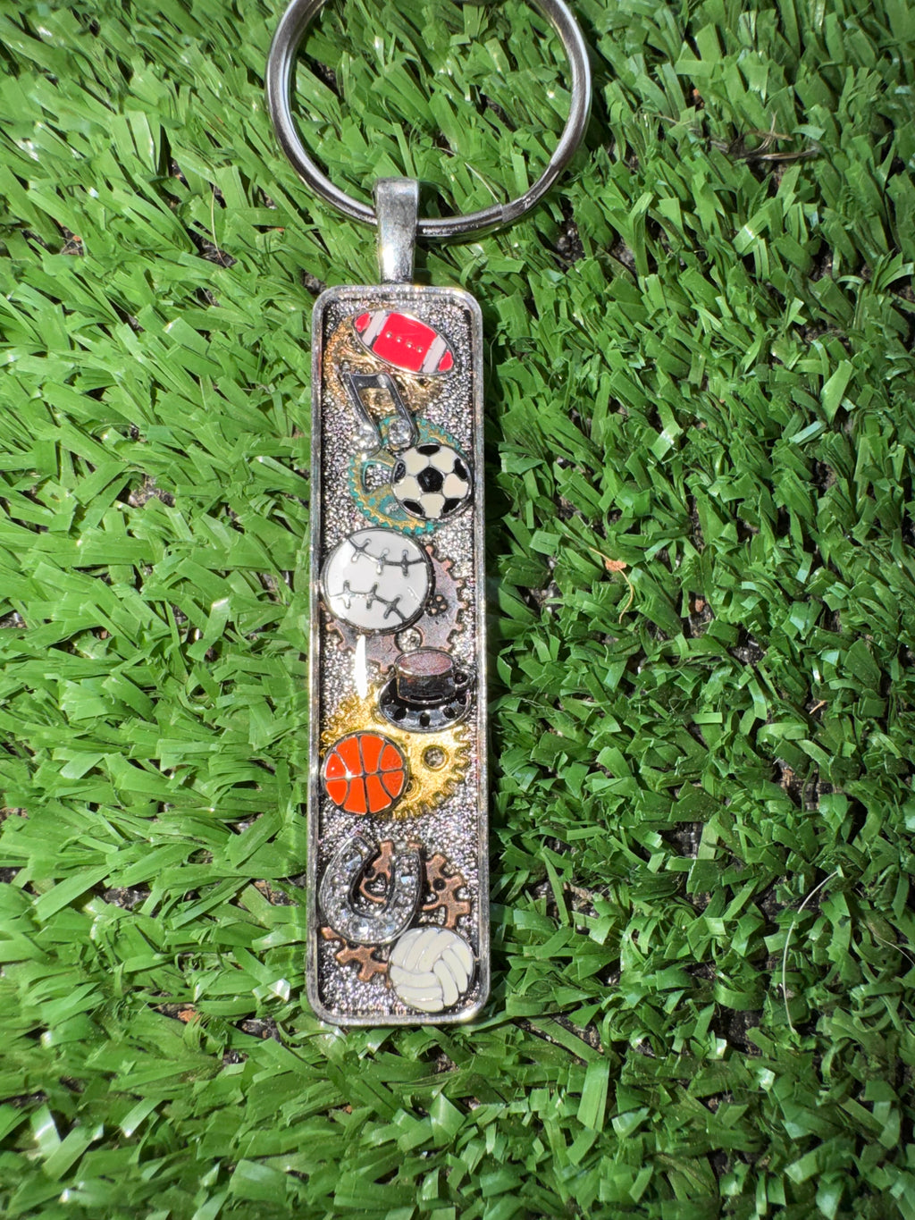 Metal Sports Keychain