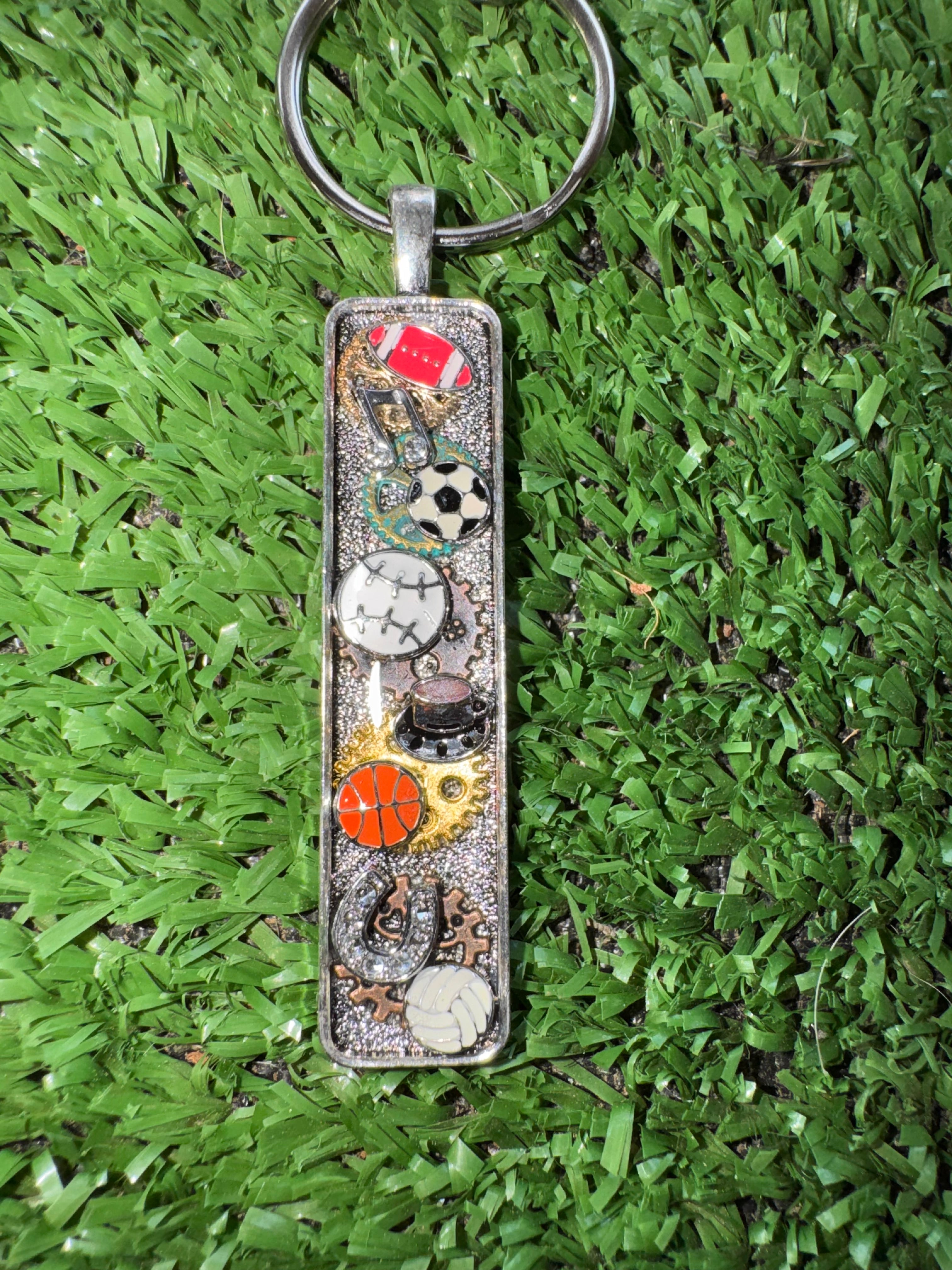Metal Sports Keychain