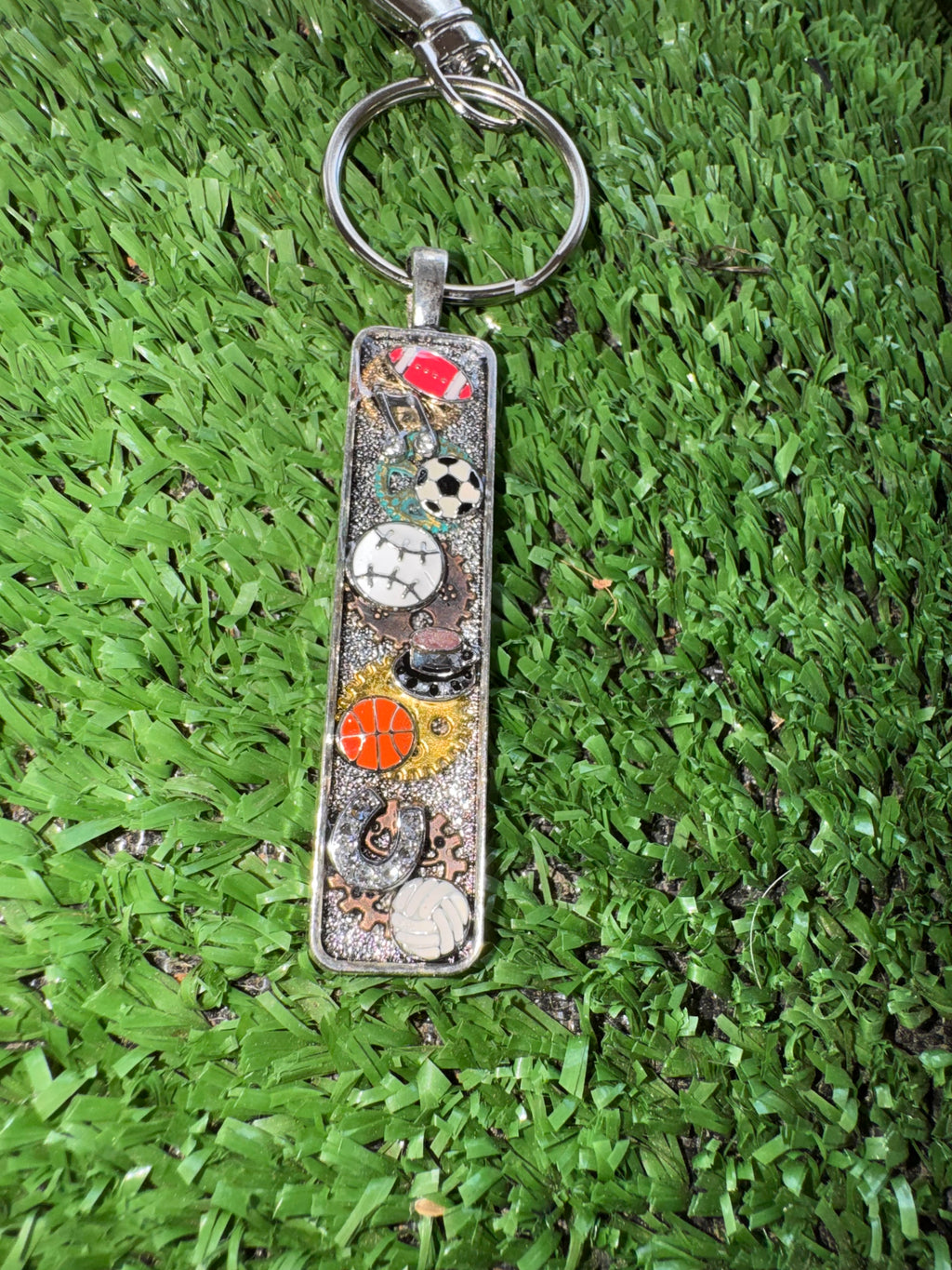 Metal Sports Keychain