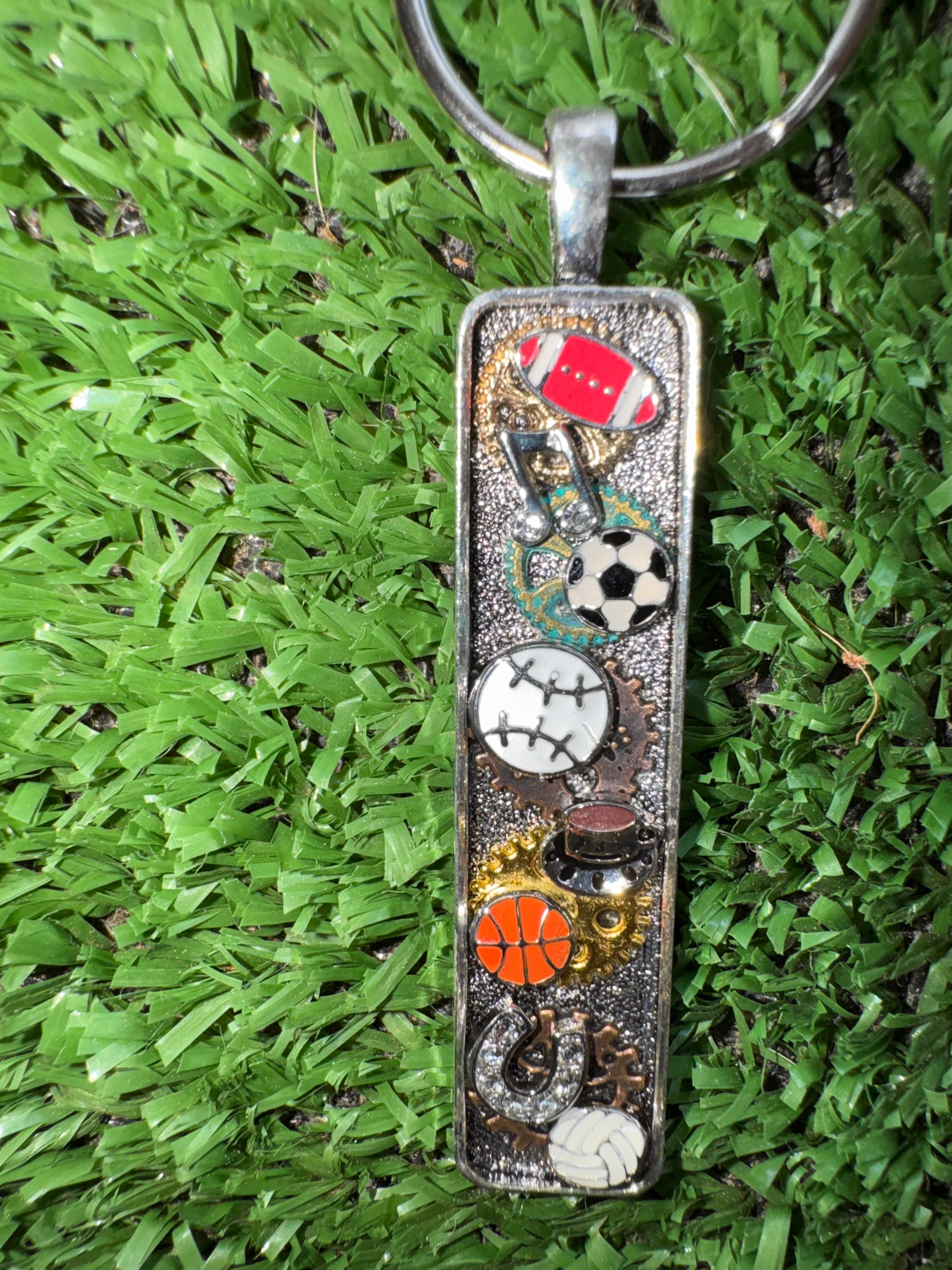 Metal Sports Keychain