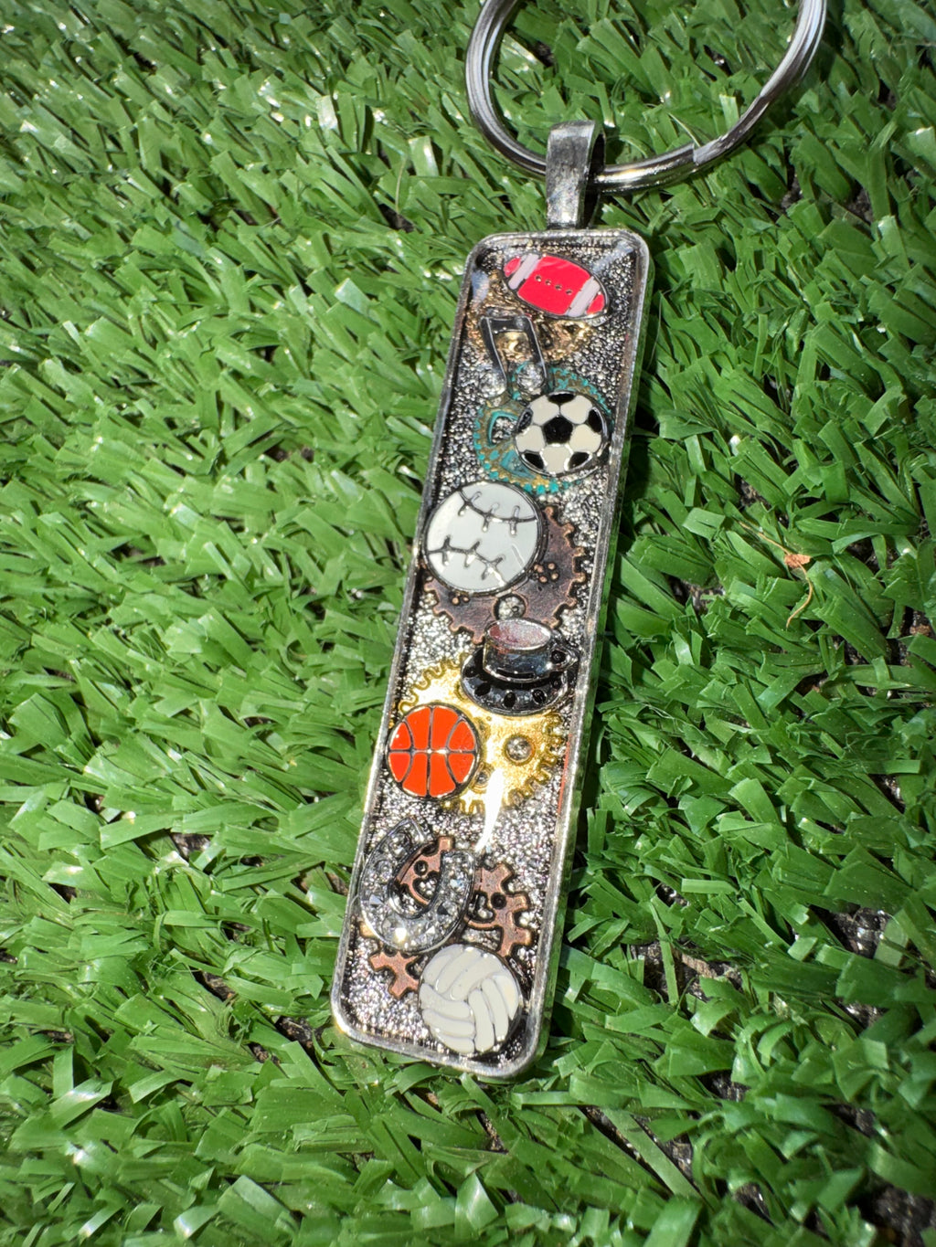 Metal Sports Keychain
