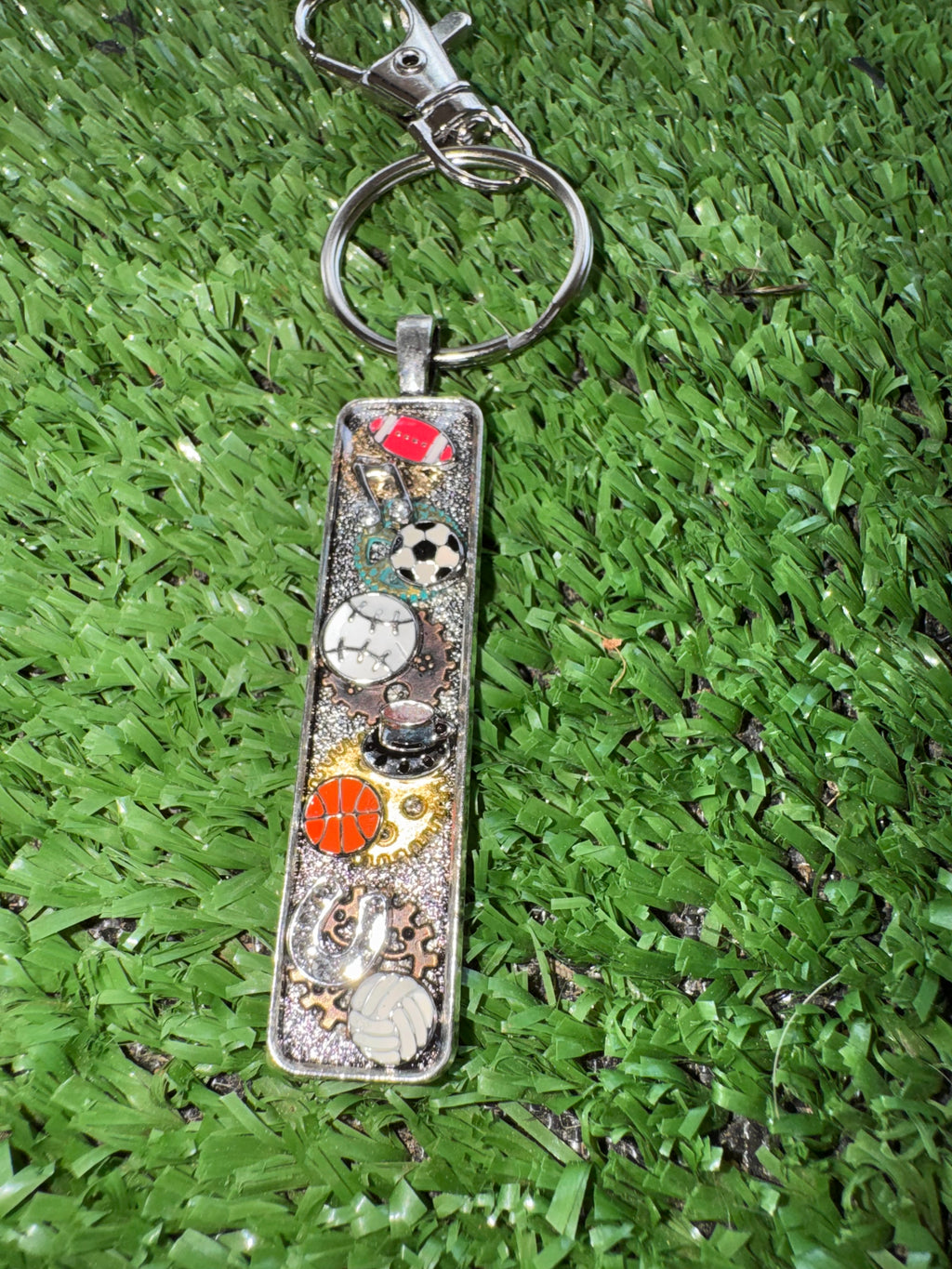 Metal Sports Keychain