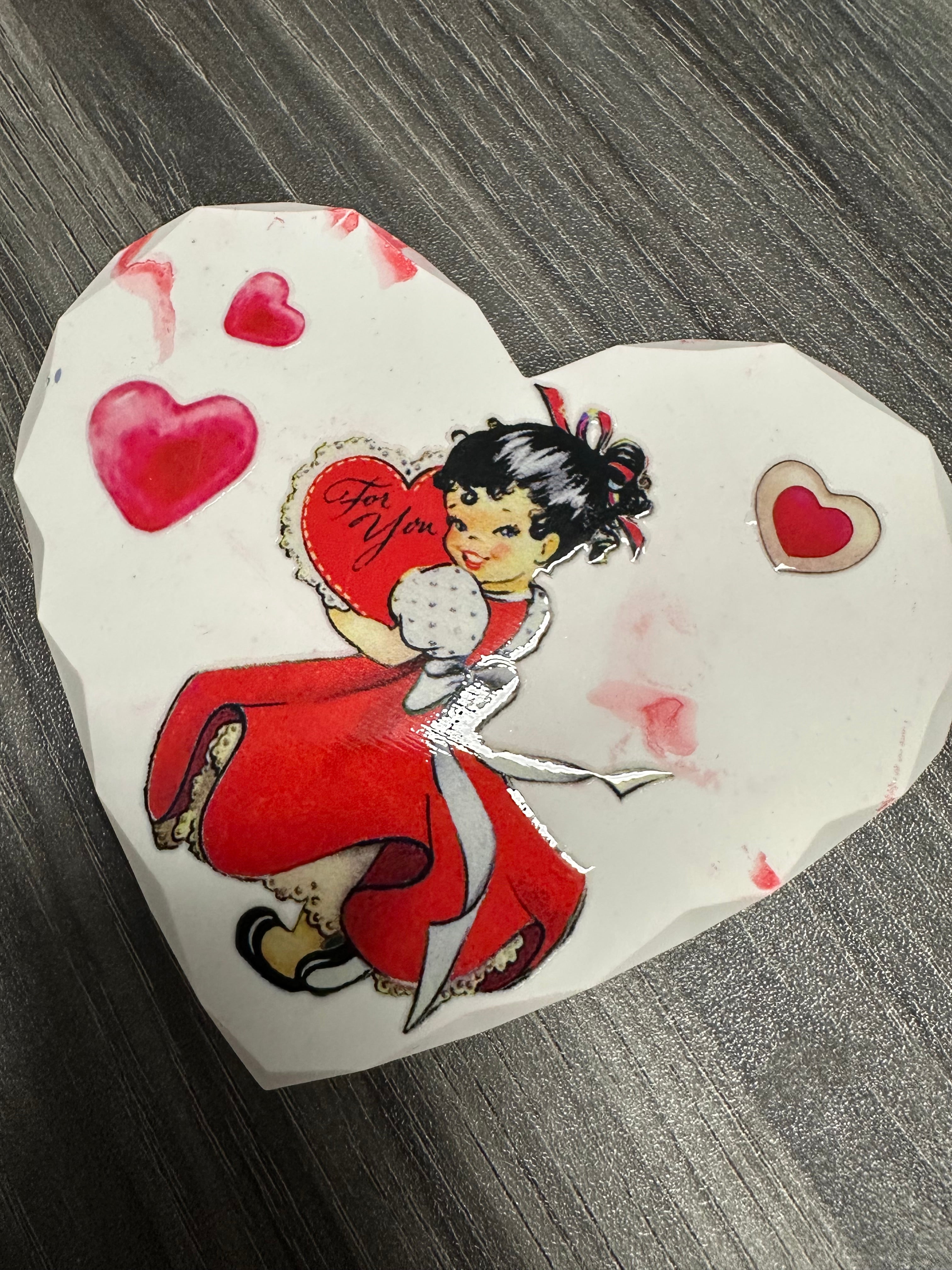 Valentines Day heart shaped Coasters