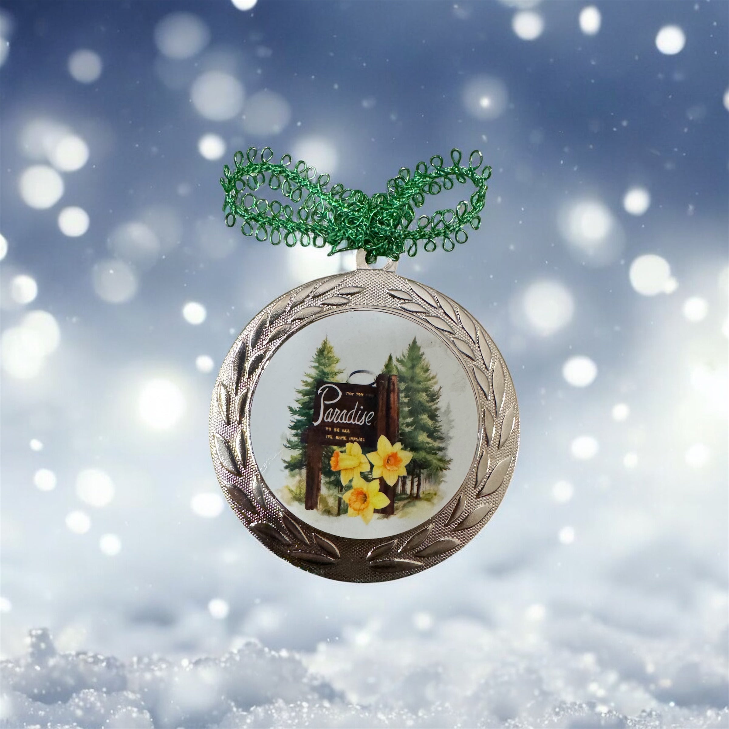 Paradise Metal Ornament