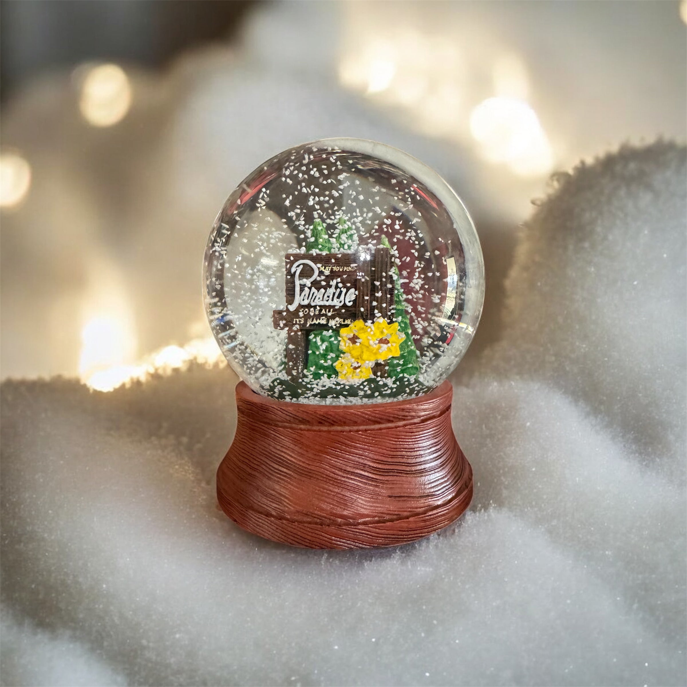 Paradise Snow Globe