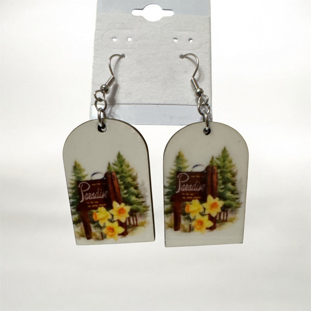 Paradise Sign Daffodil Earrings