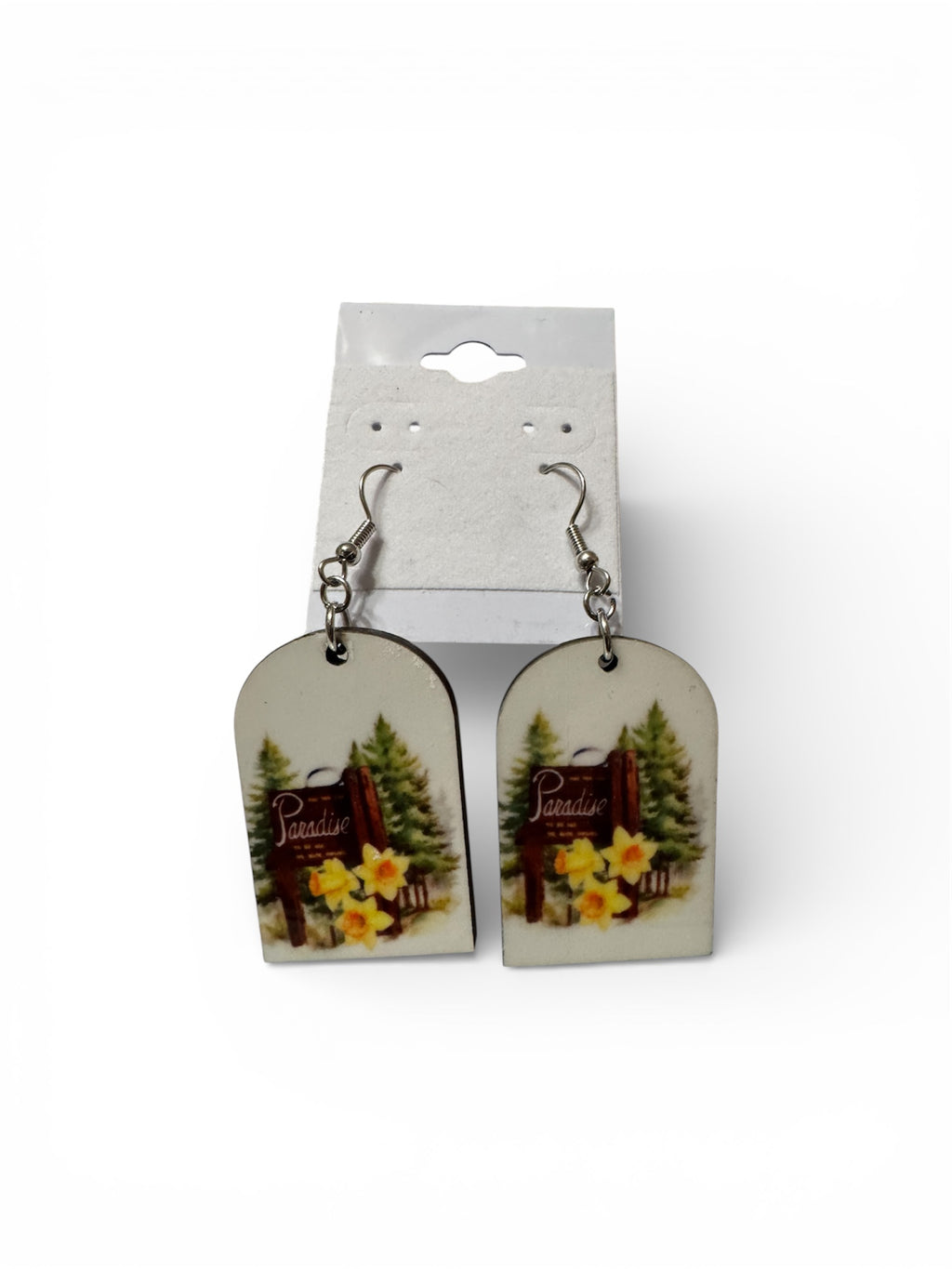 Paradise Sign Daffodil Earrings