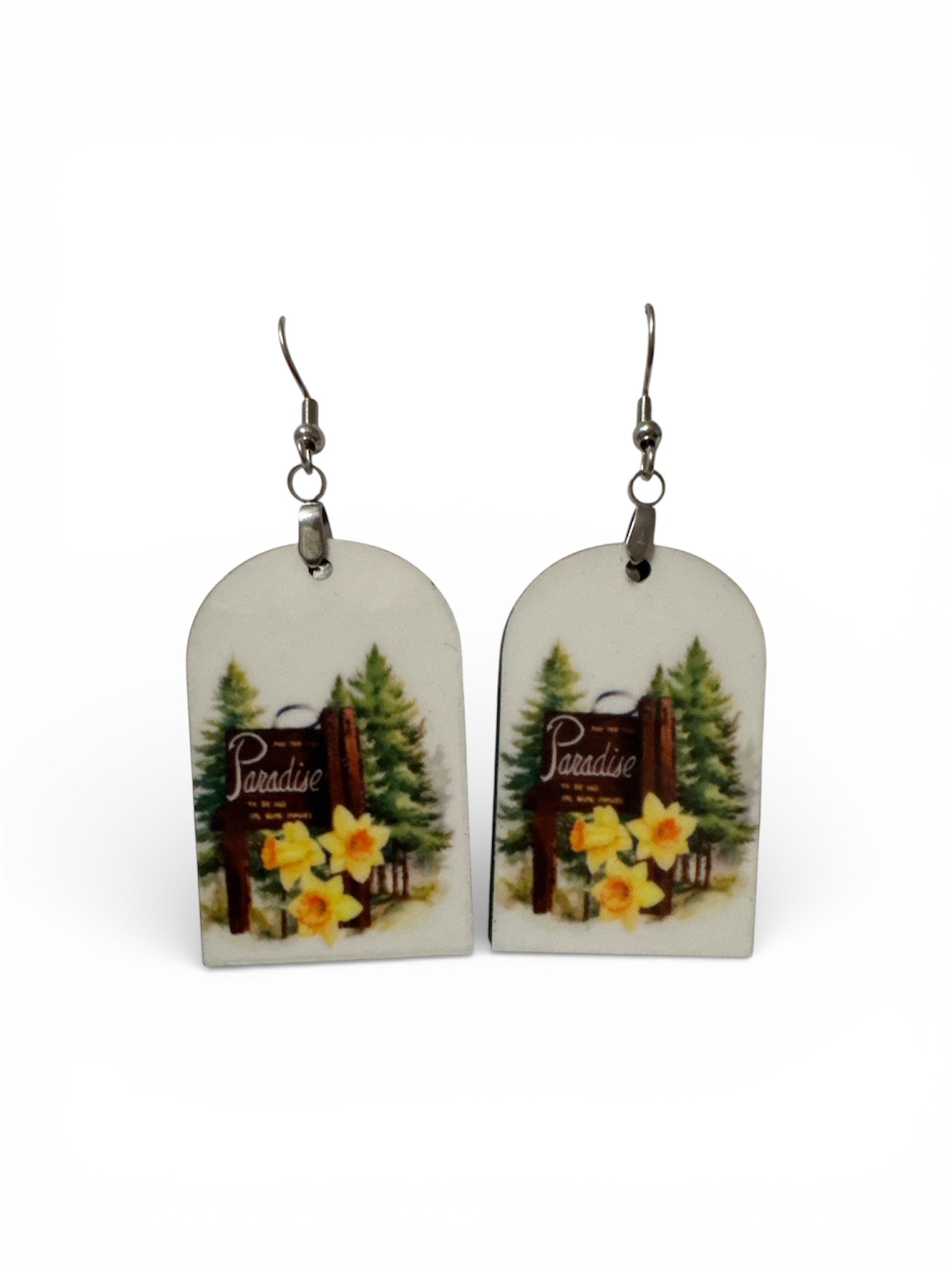 Paradise Sign Daffodil Earrings