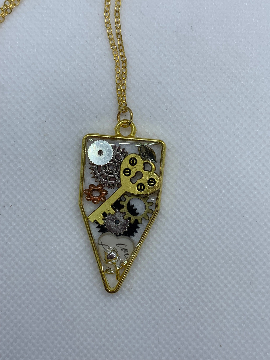 Basic Steampunk Necklace with Skeleton Key