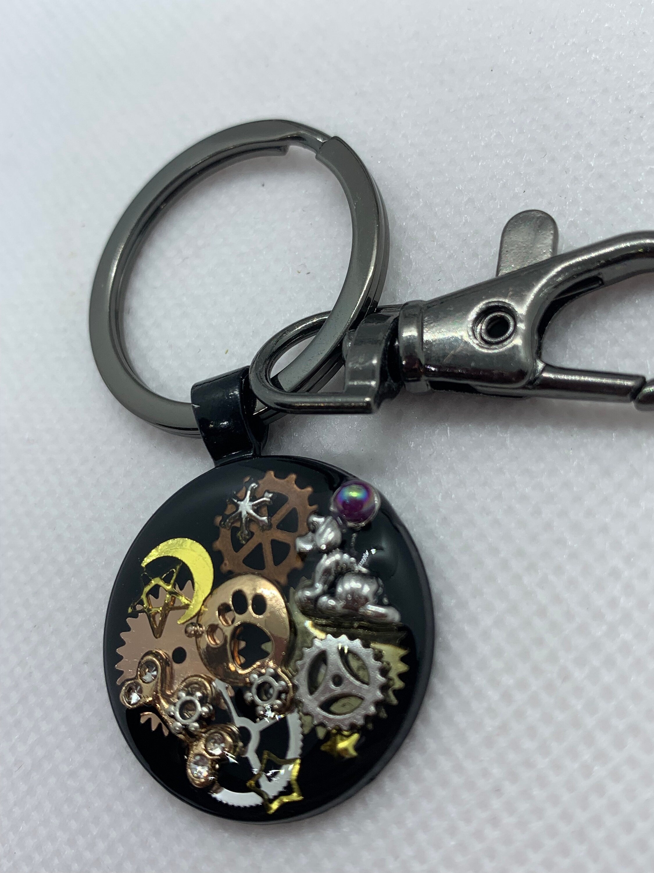 Little Doggie Animal Pet Steampunk Keychain