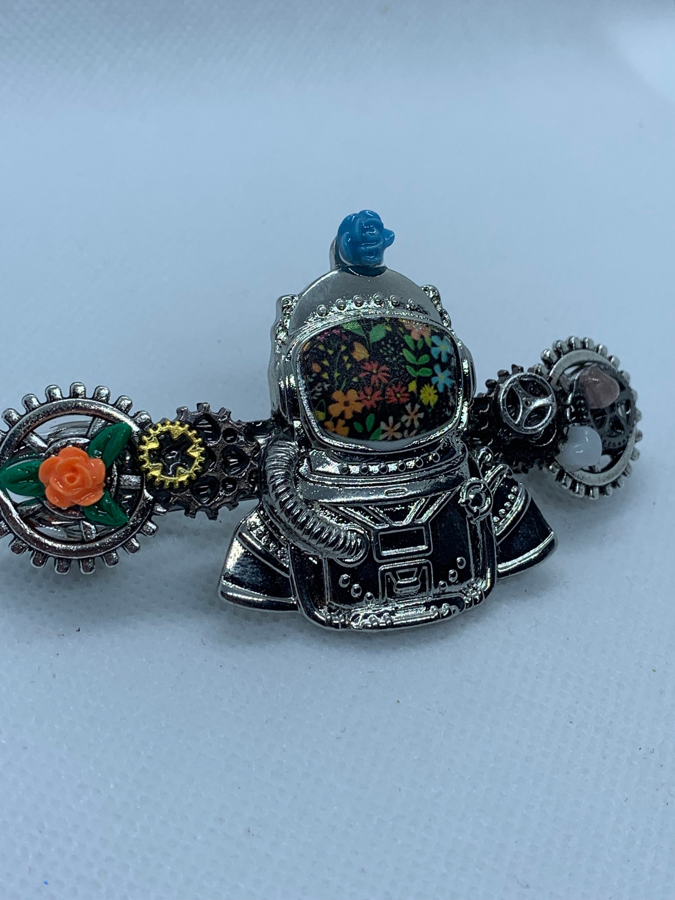 Astronaut Steampunk French Barrette Hair