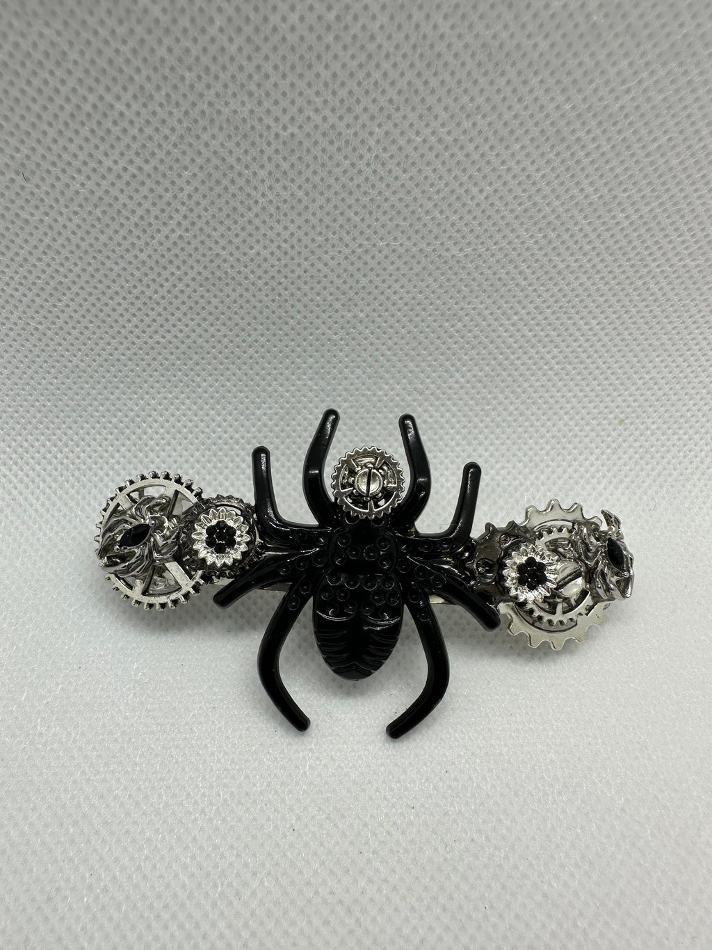 Halloween Steampunk Black Spider Hair Clip