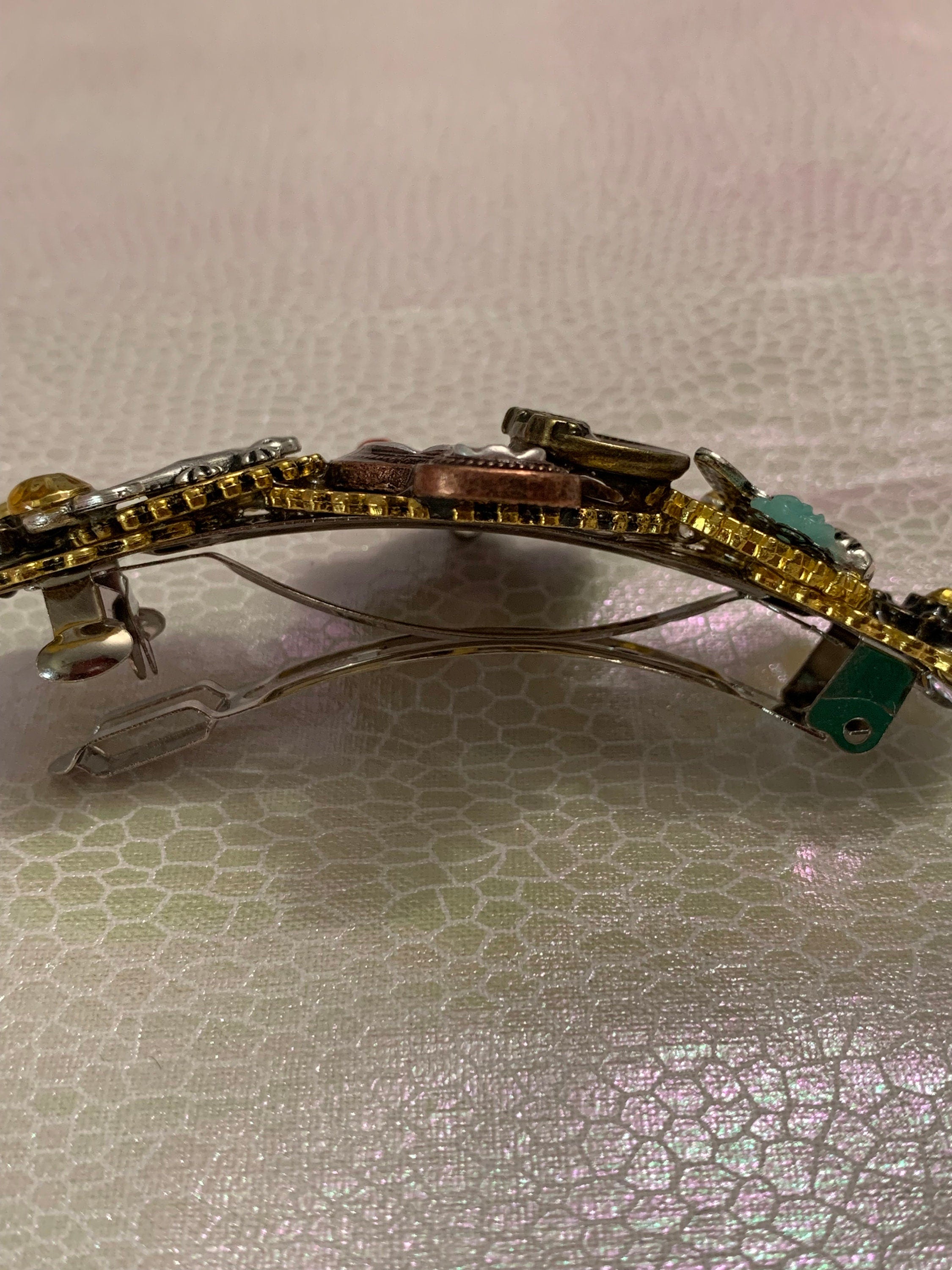 Cactus Desert Steampunk hair clip