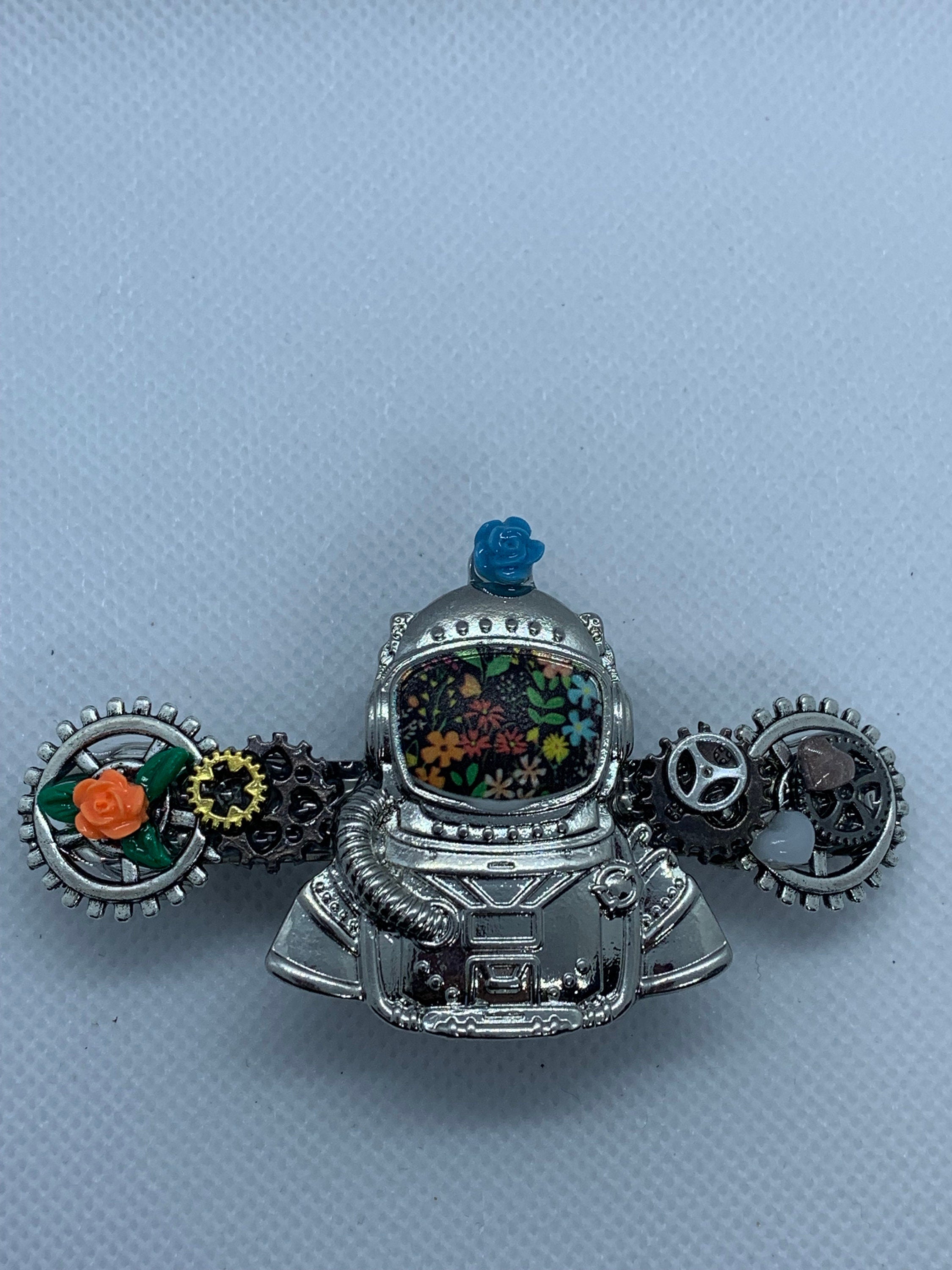 Astronaut Steampunk French Barrette Hair