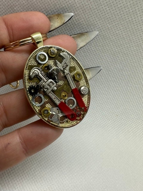 Steampunk Plumbers keychain