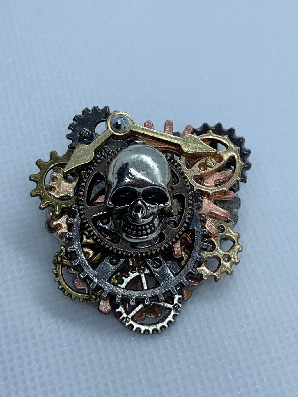 Steampunk Skull Pin/Brooch