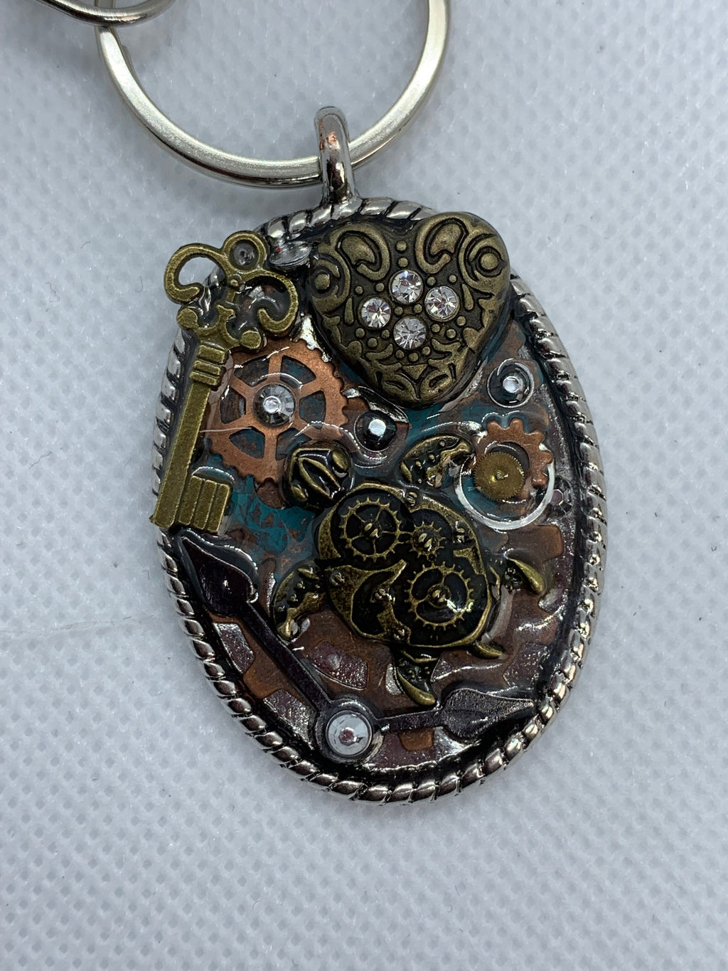 Steampunk Turtle keychain