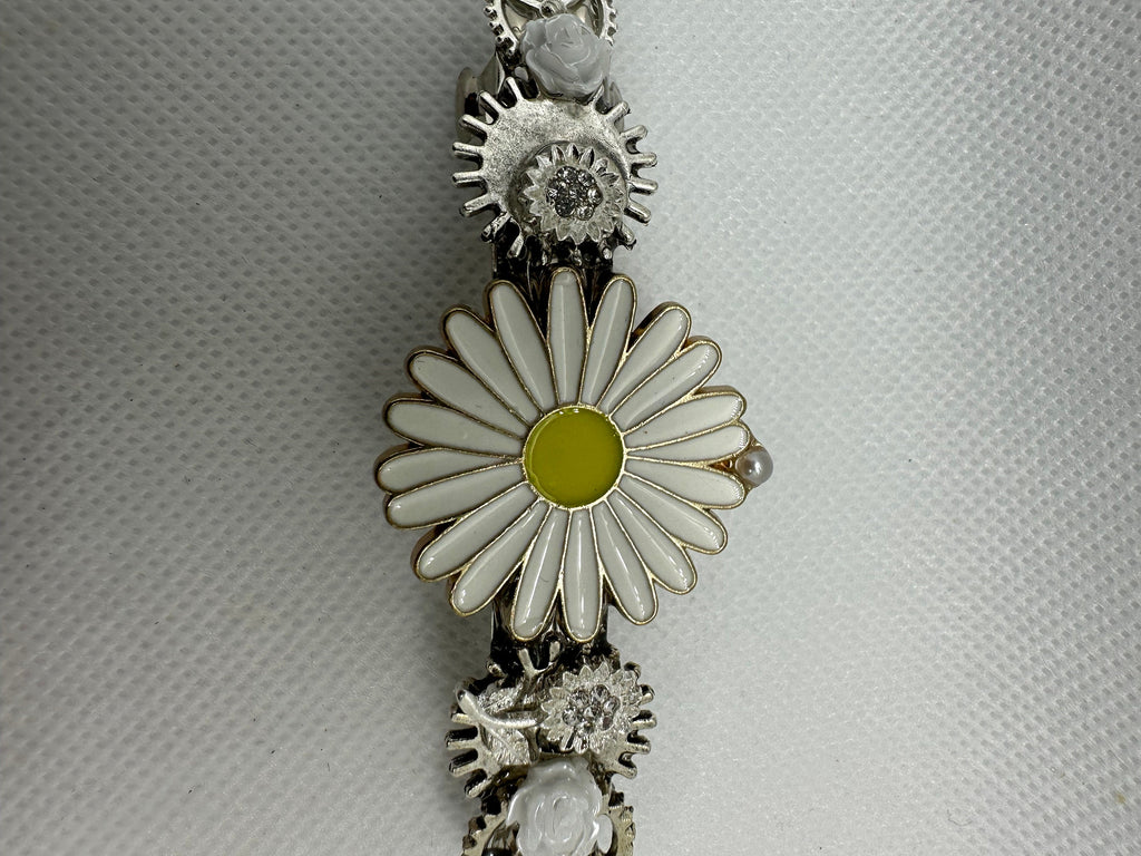 Metal Daisy Steampunk Hairclip