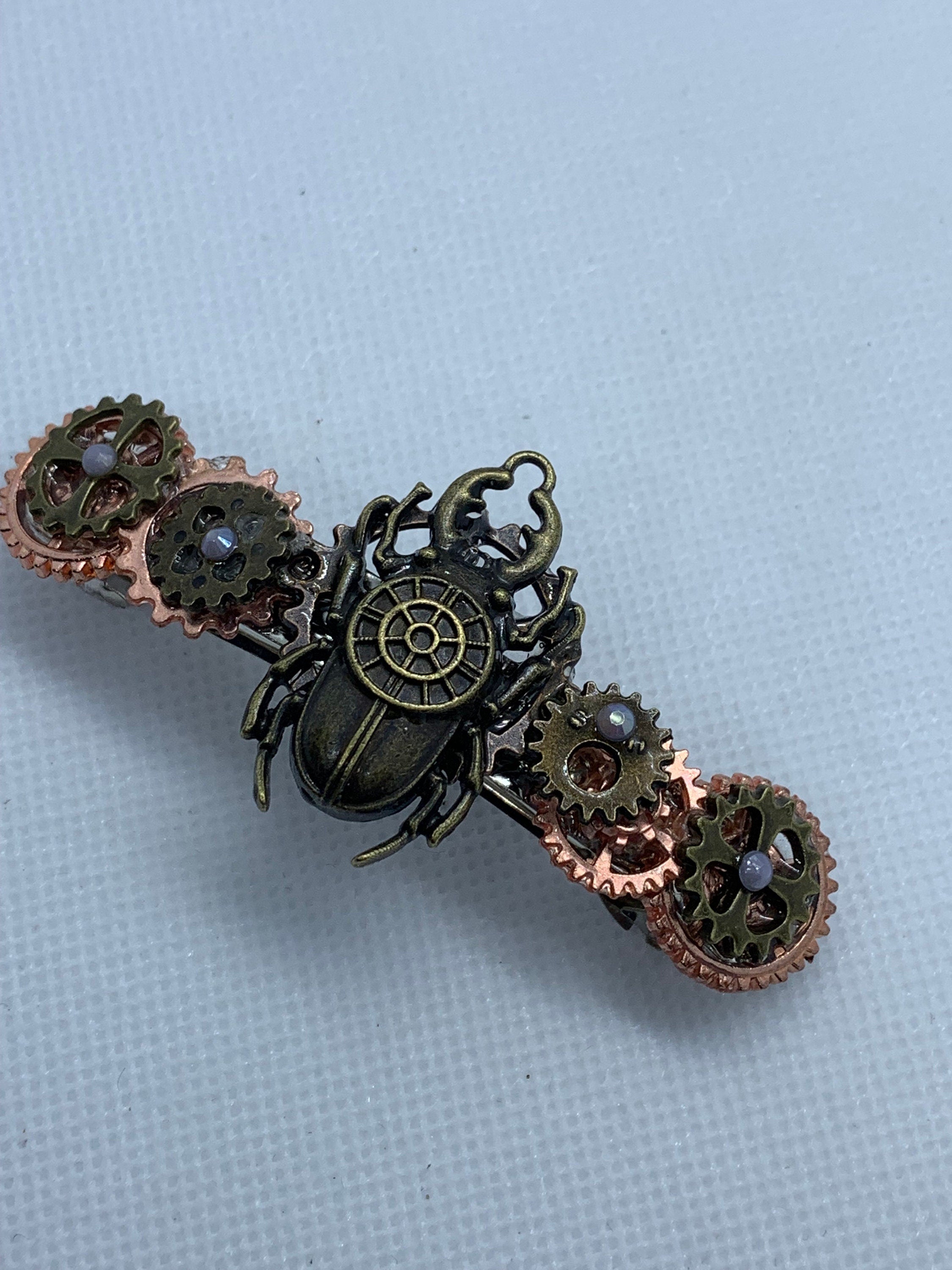 Steampunk Beetle Hair Clip