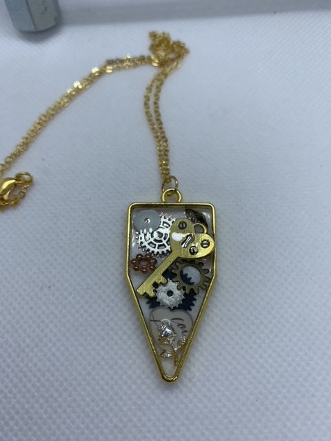 Basic Steampunk Necklace with Skeleton Key