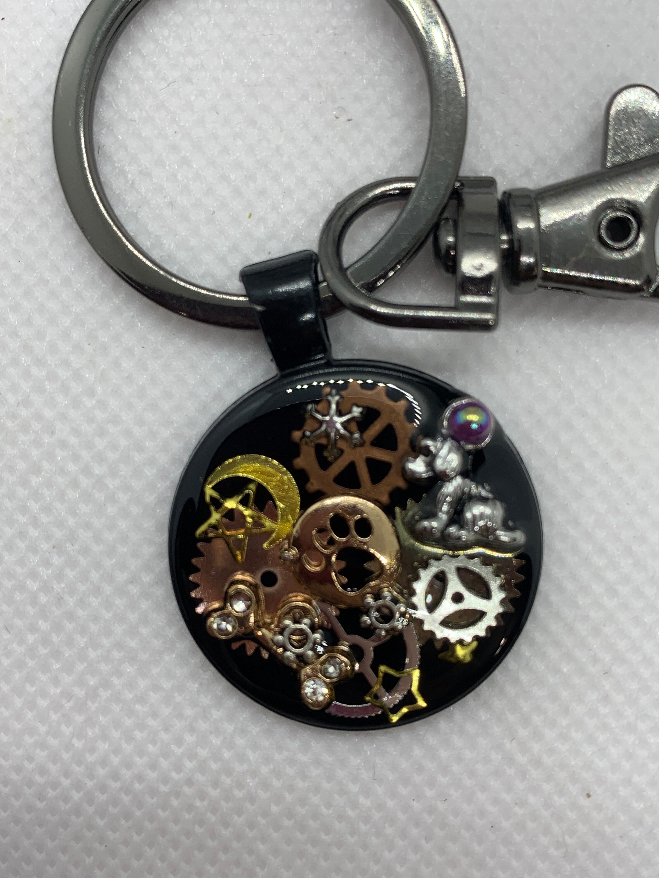 Little Doggie Animal Pet Steampunk Keychain