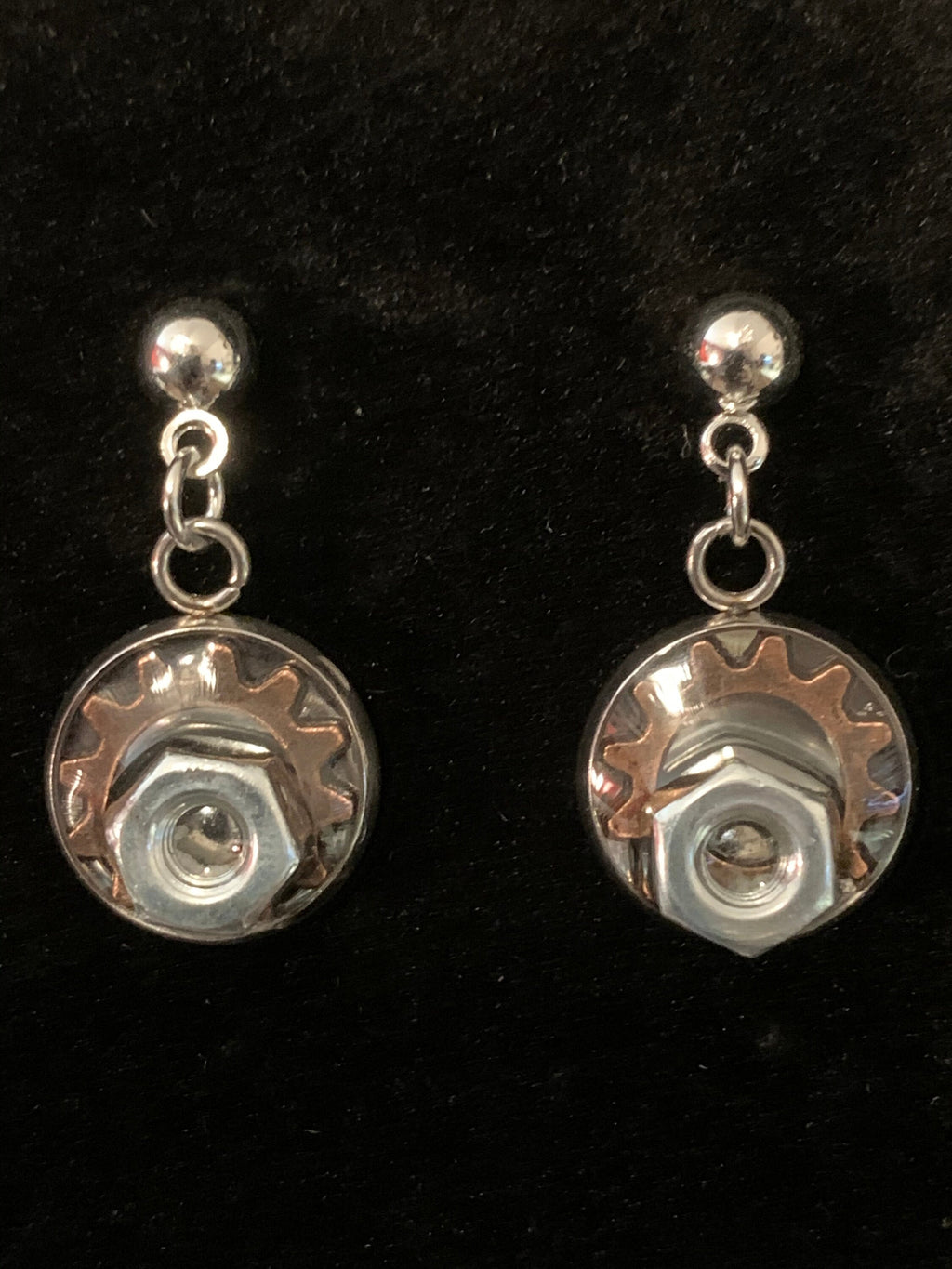 Dangle steampunk earrings