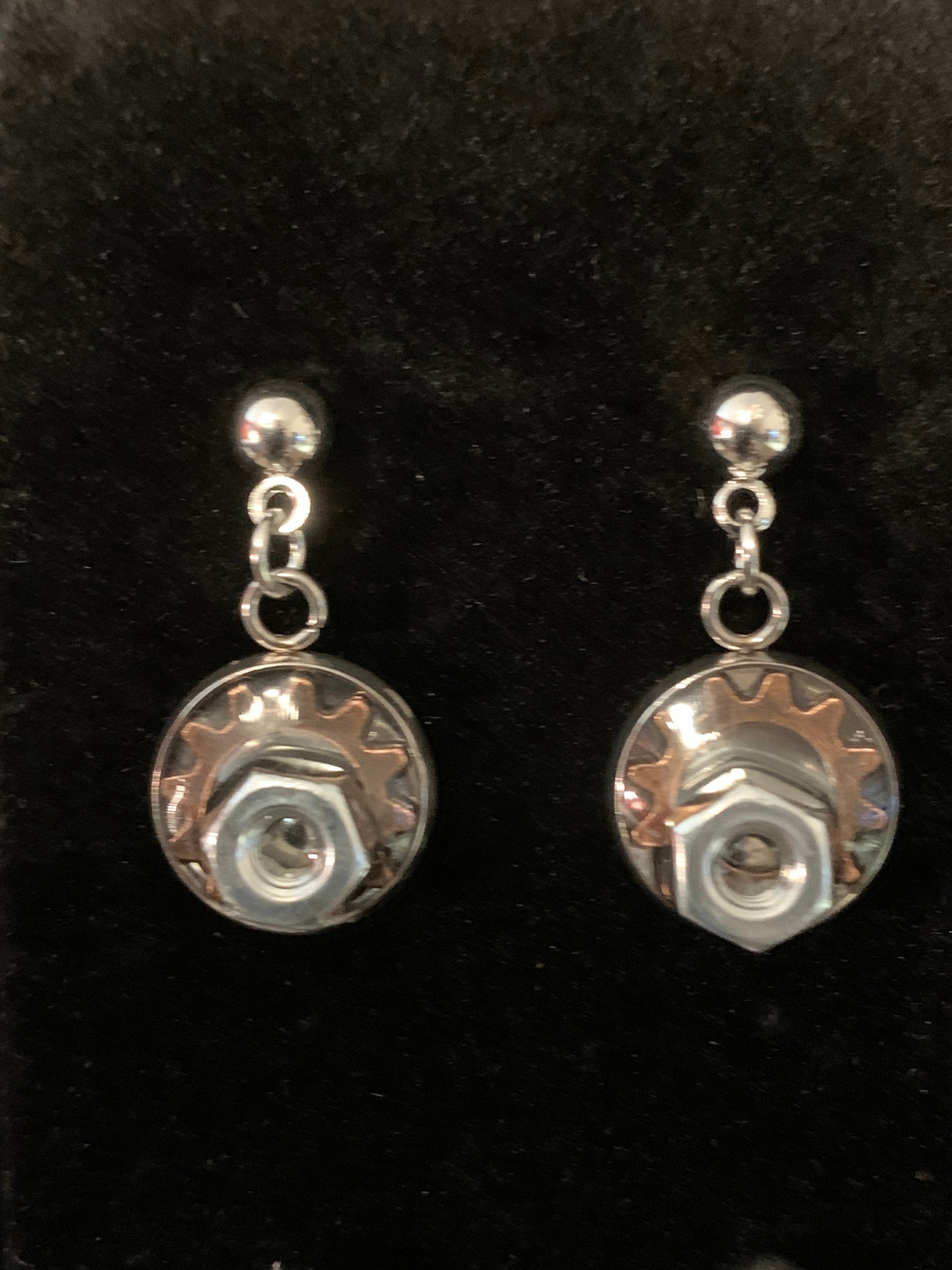Dangle steampunk earrings