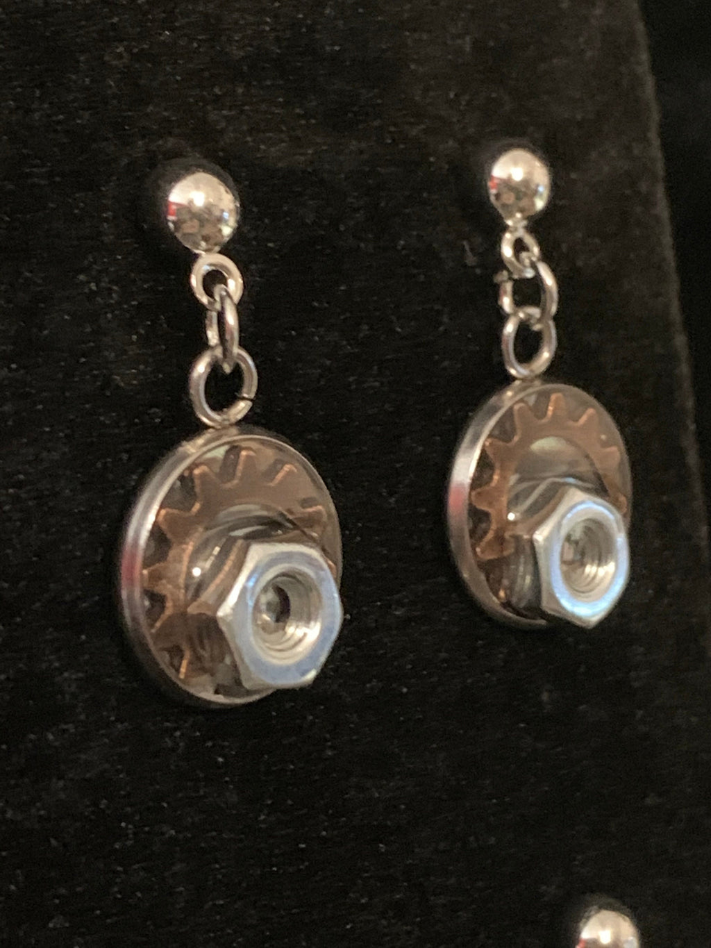 Dangle steampunk earrings