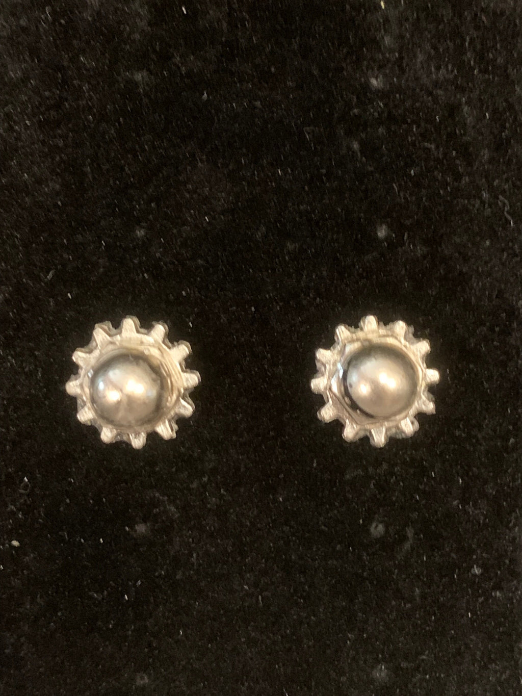 Steampunk Nut stud earrings