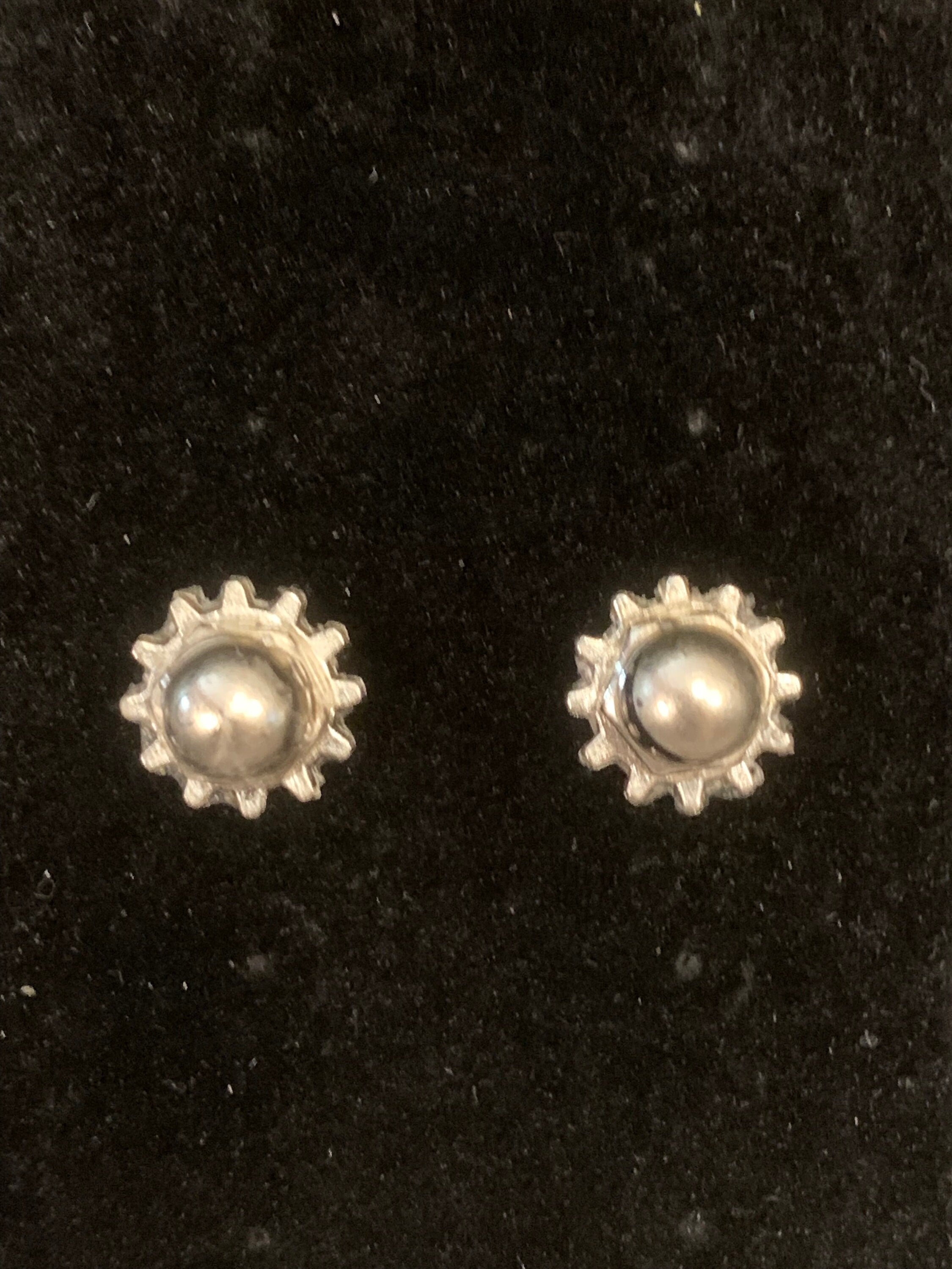Steampunk Nut stud earrings