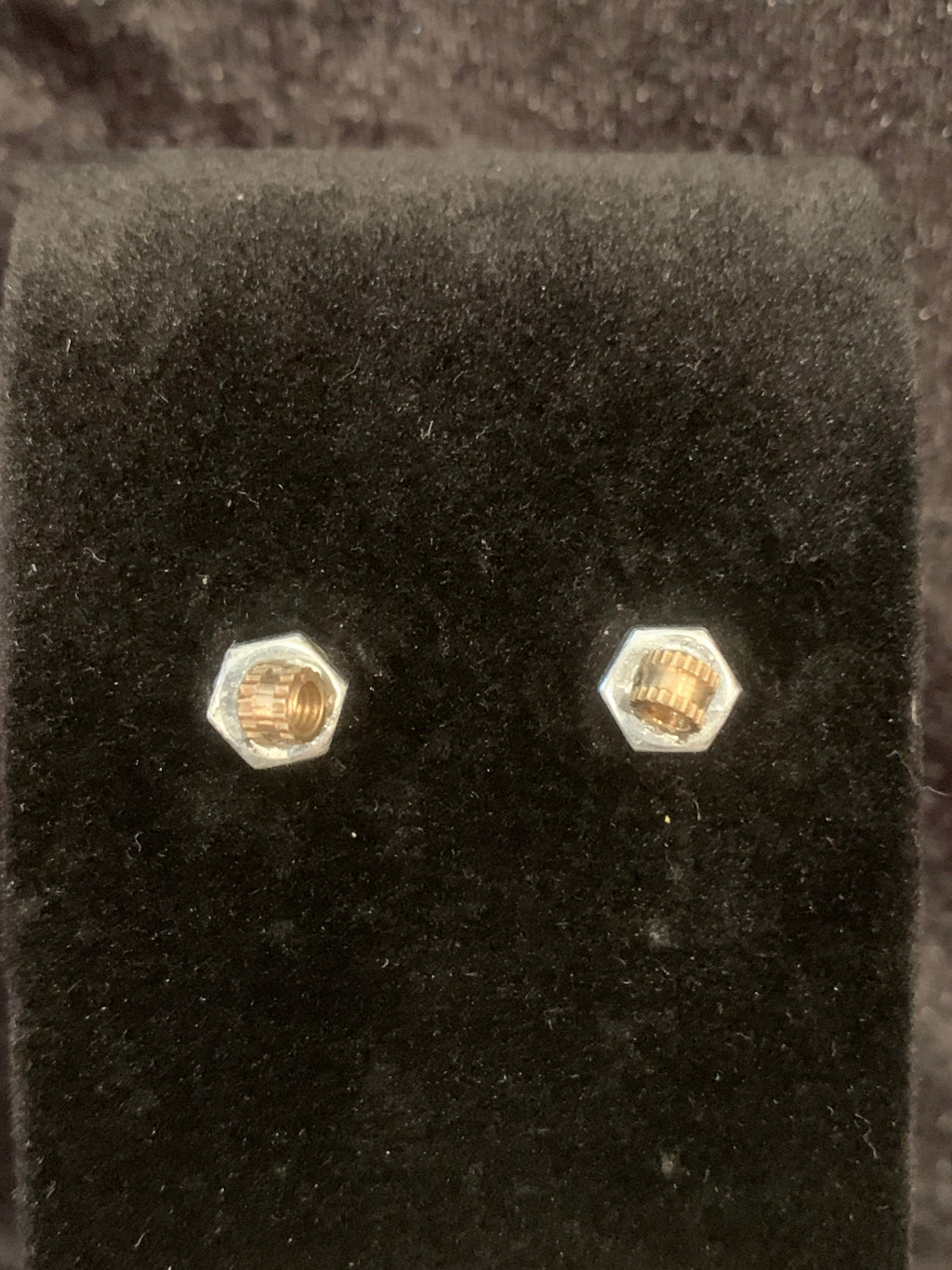 Steampunk Stud Earrings made out of Hardware