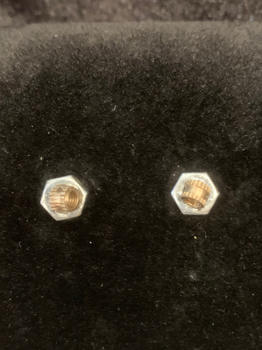Steampunk Stud Earrings made out of Hardware