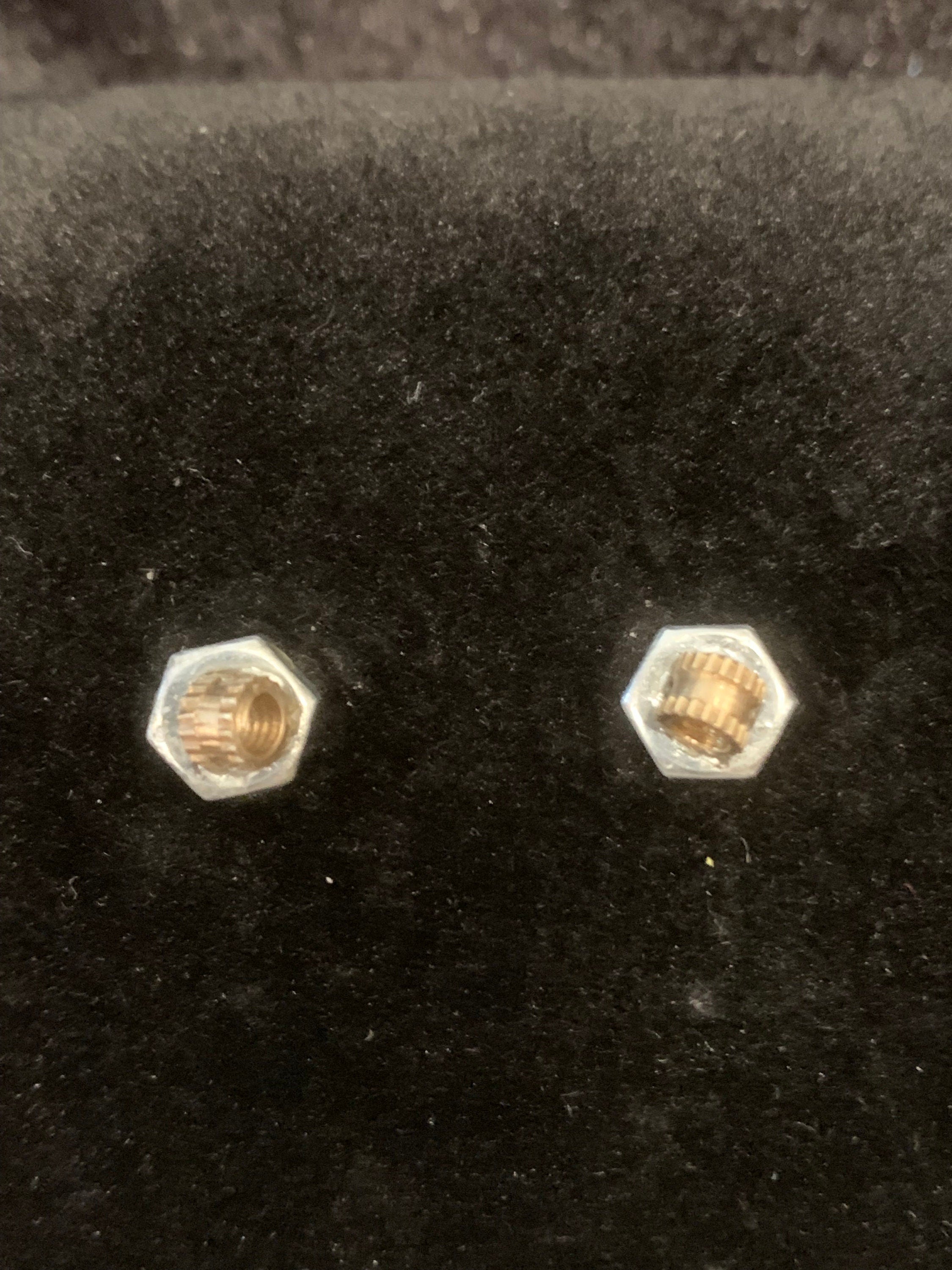 Steampunk Stud Earrings made out of Hardware