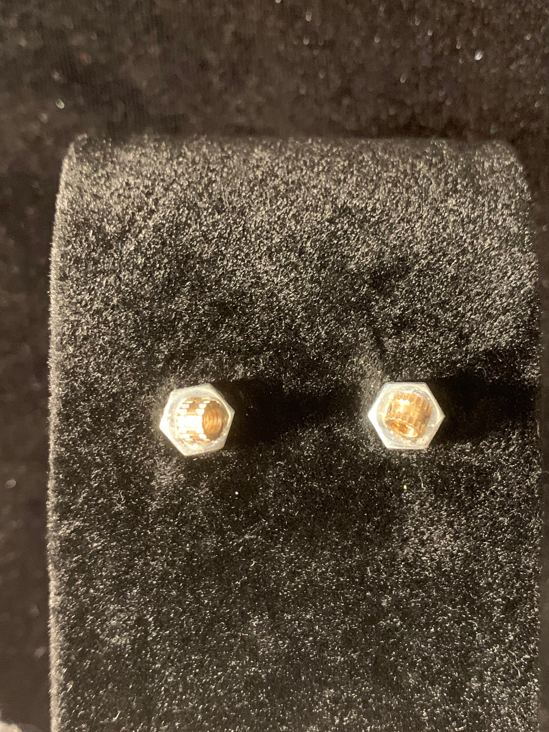 Steampunk Stud Earrings made out of Hardware