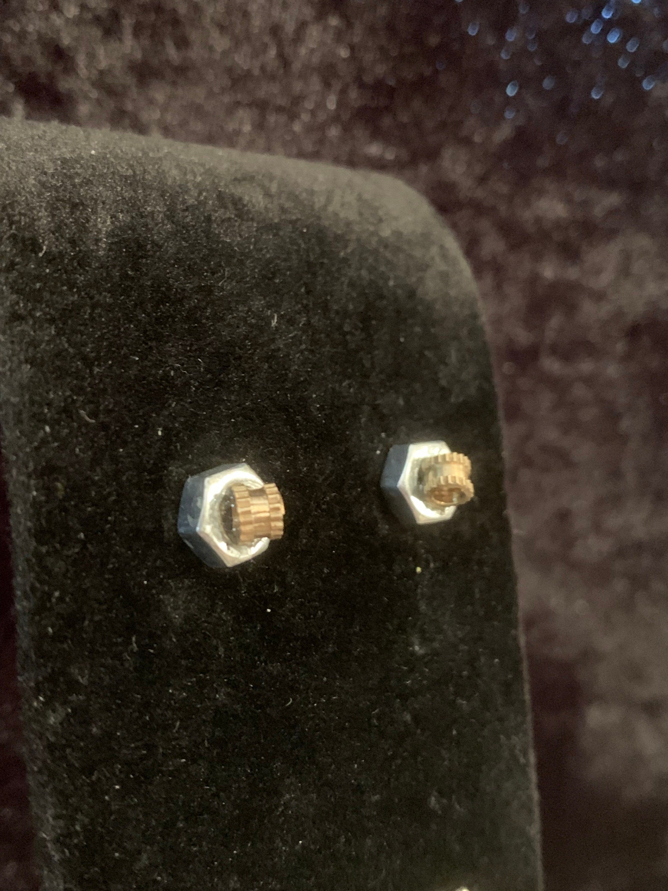 Steampunk Stud Earrings made out of Hardware