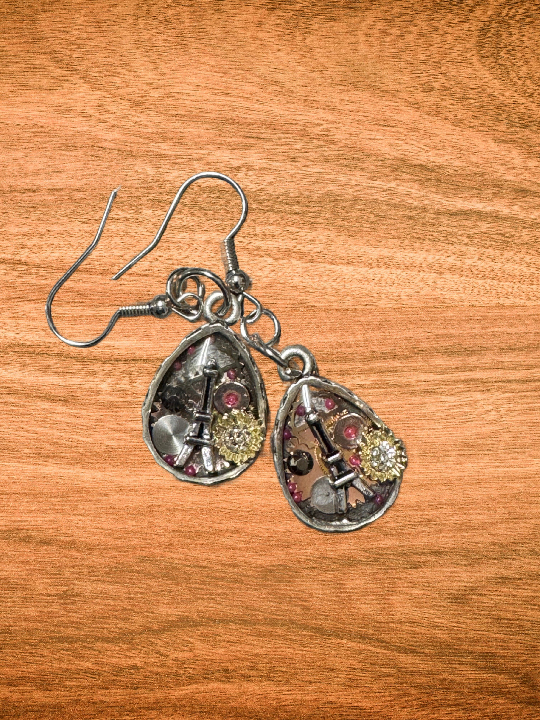 Paris Eiffel Tower Tear Drop Earrings