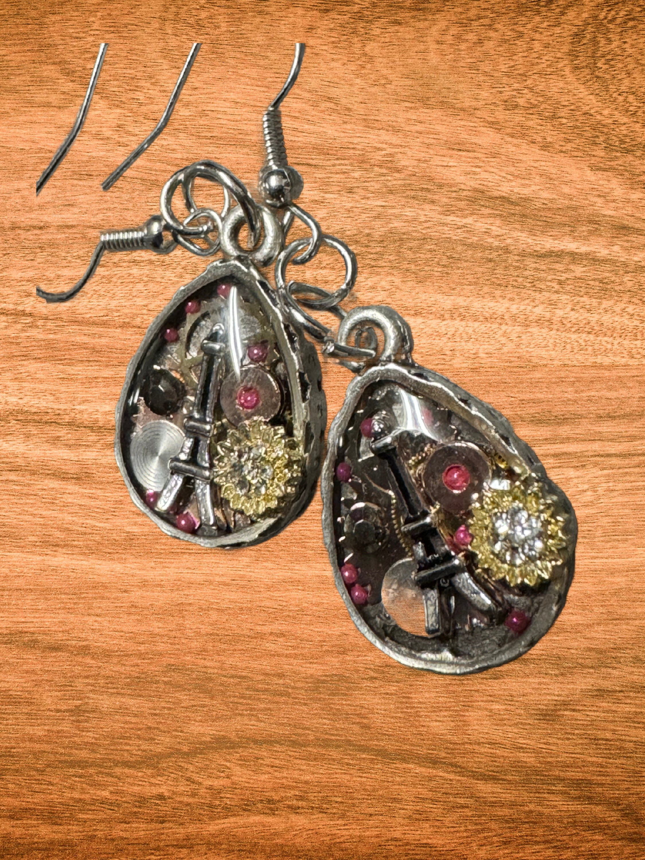 Paris Eiffel Tower Tear Drop Earrings