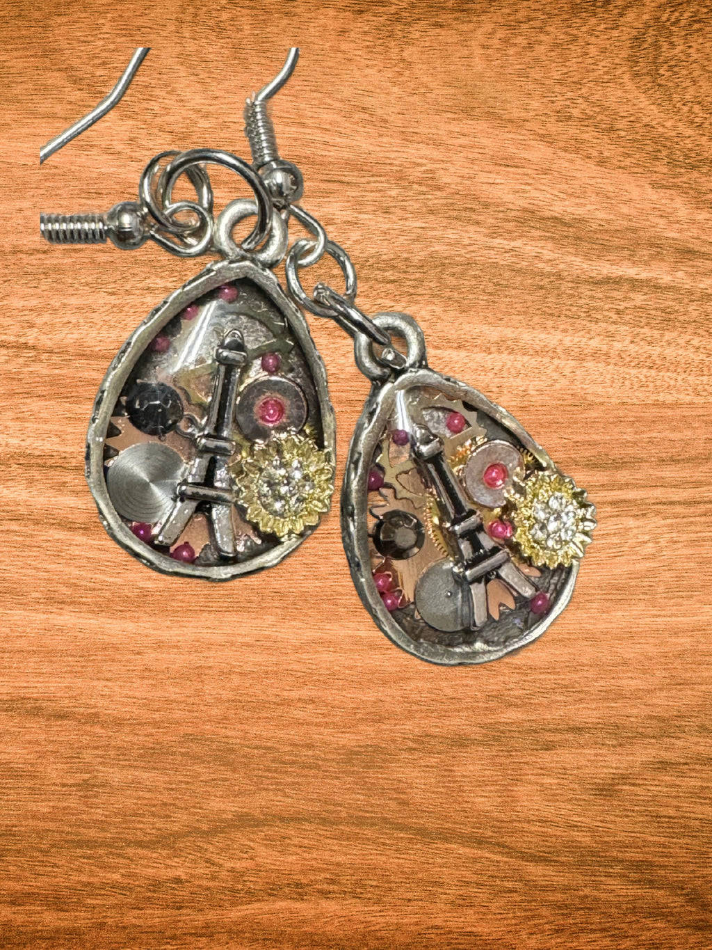 Paris Eiffel Tower Tear Drop Earrings