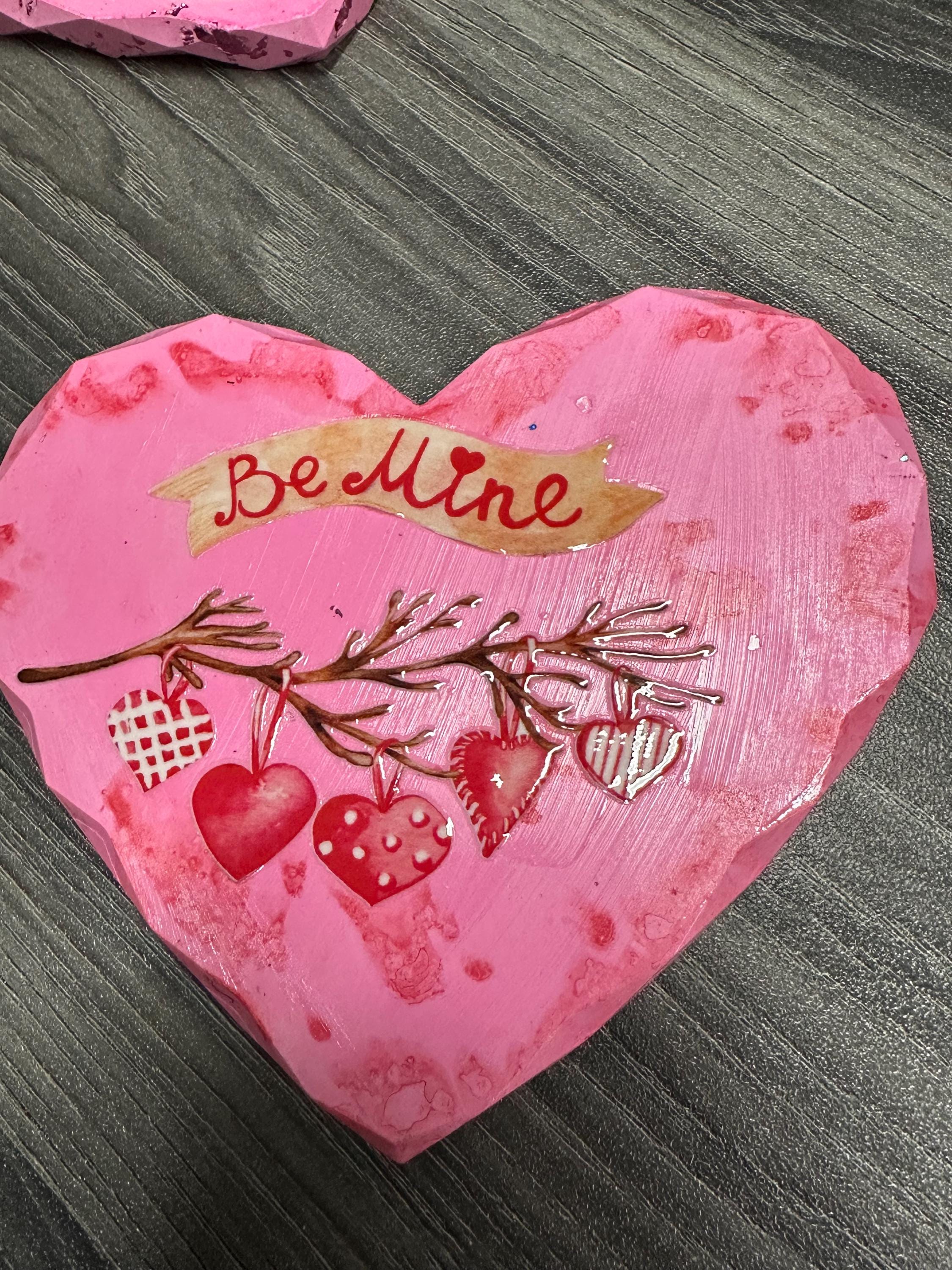 Valentines Day heart shaped Coasters