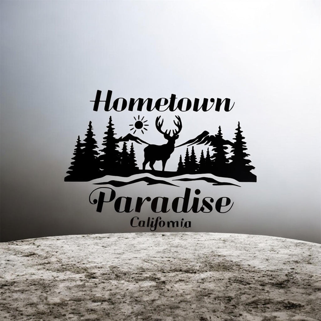 Hometown Paradise or Magalia Car or window Decal