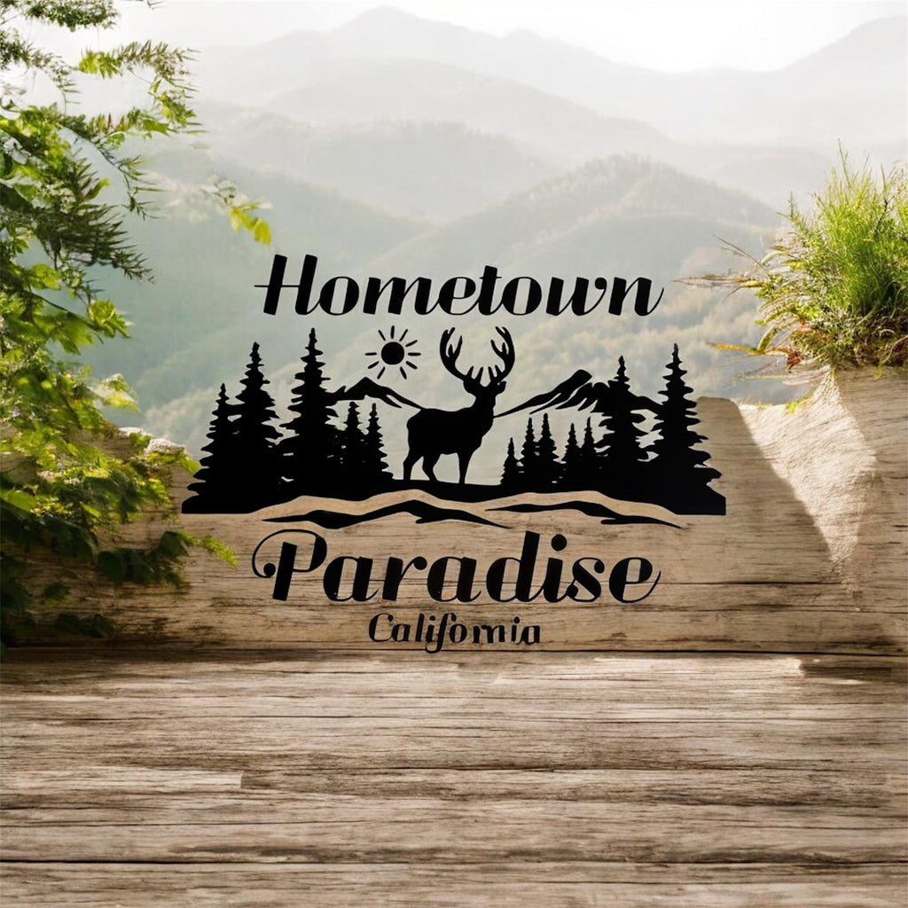 Hometown Paradise or Magalia Car or window Decal