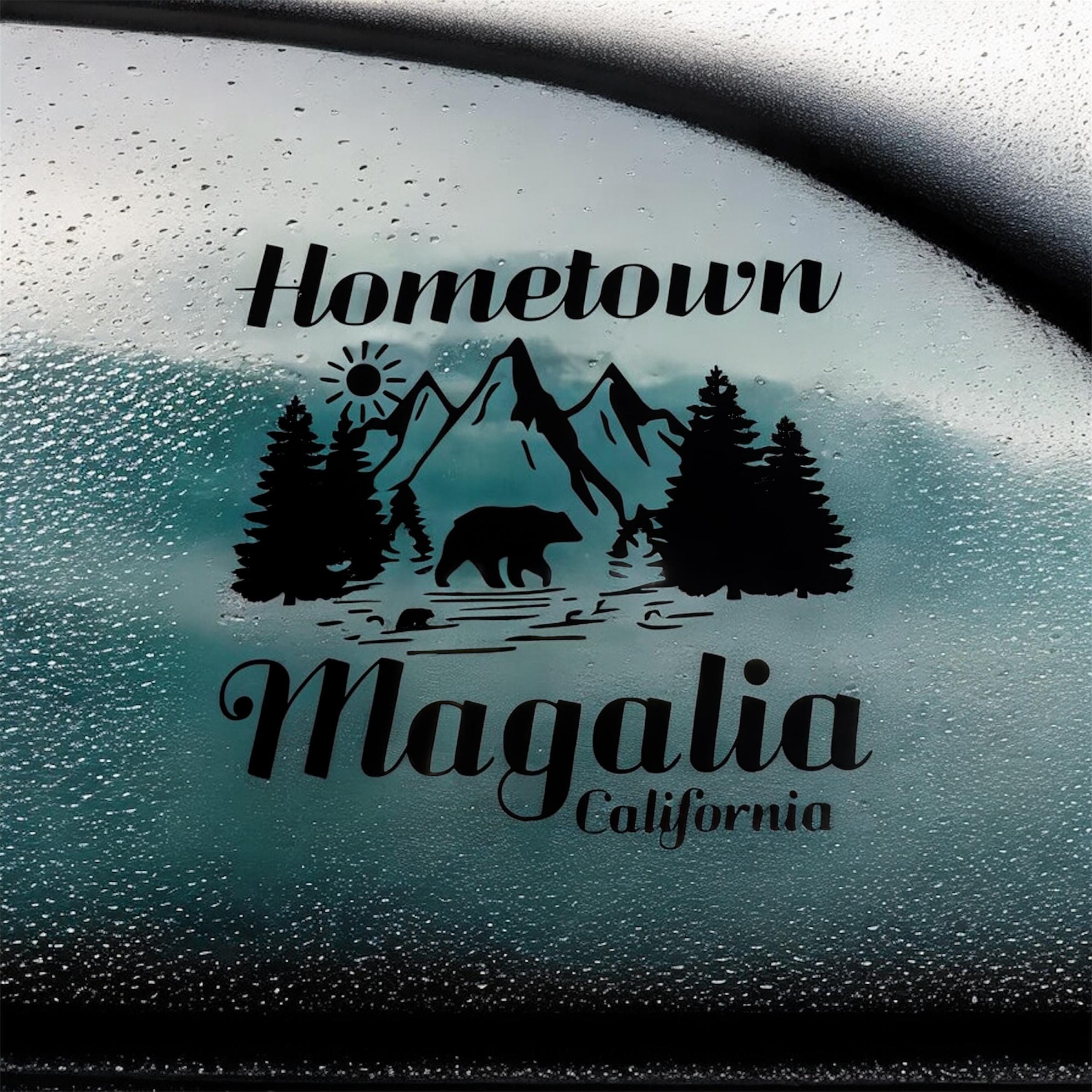 Hometown Paradise or Magalia Car or window Decal