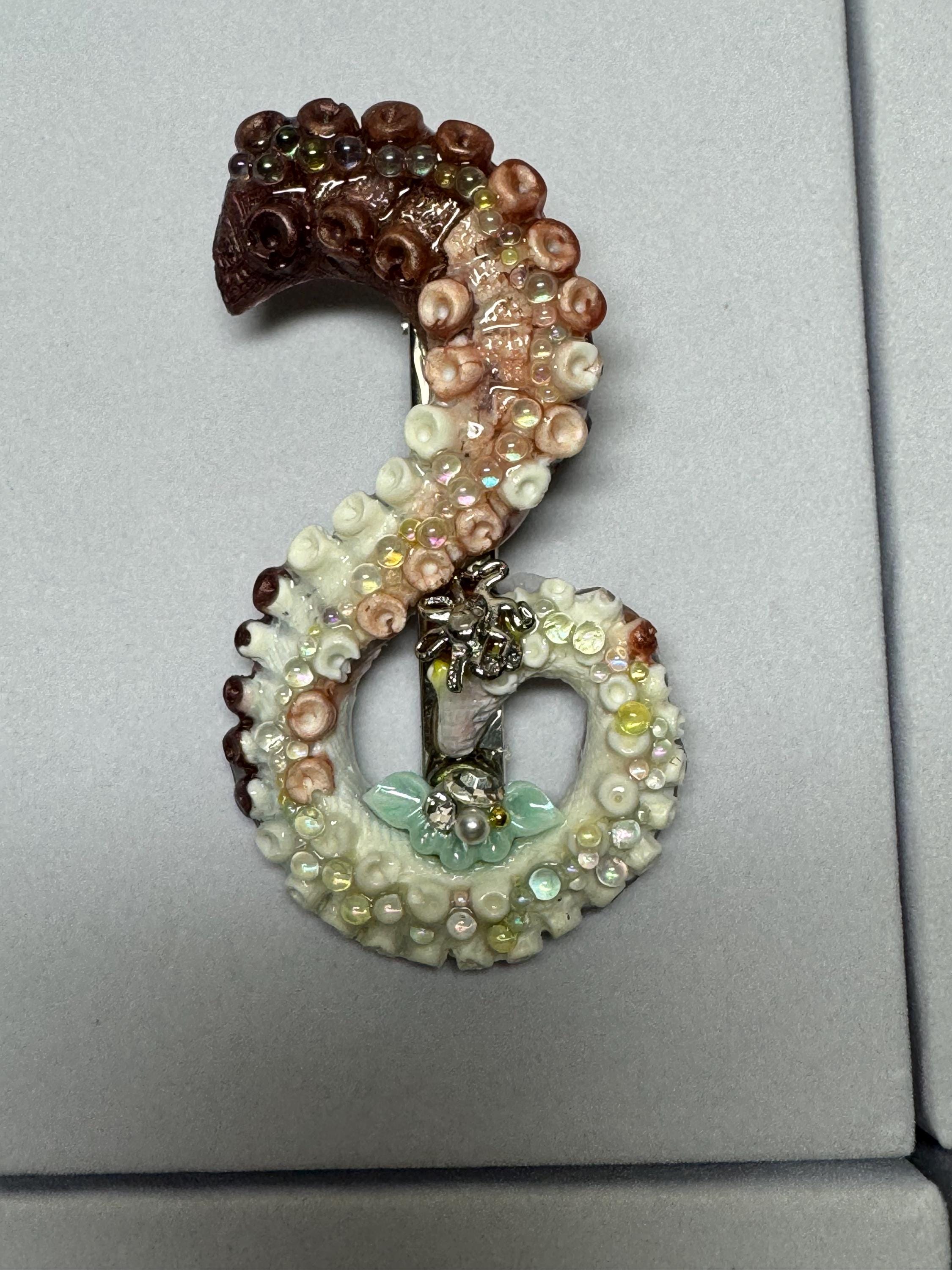 Resin Octopus Tentacles Hair Clips Barrettes