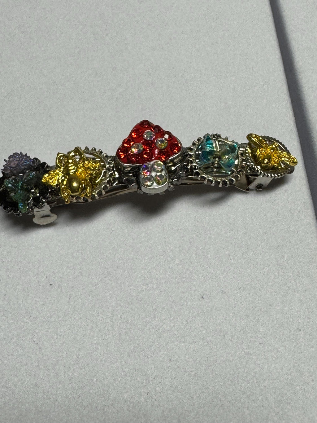 Set of Metal Heart Barrettes