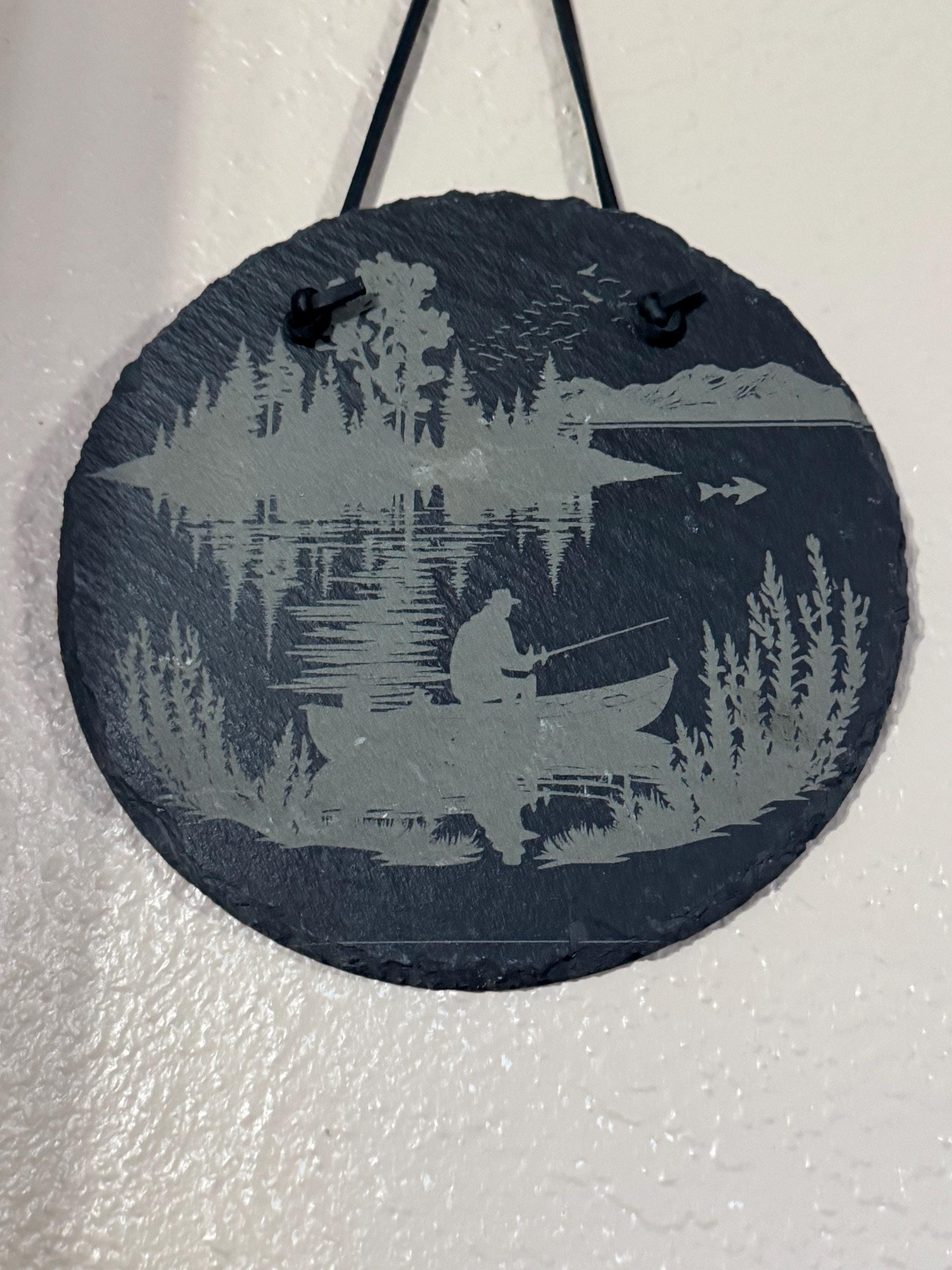 Slate Hanging Pictures, Fishing, Hamster, Flowers, Lighthouse,