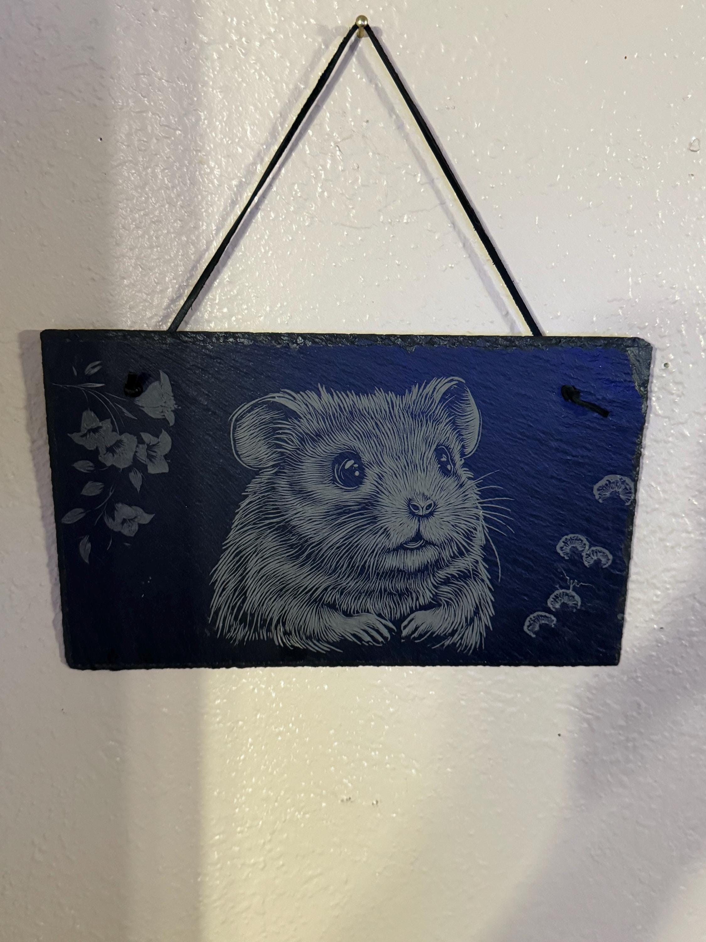 Slate Hanging Pictures, Fishing, Hamster, Flowers, Lighthouse,