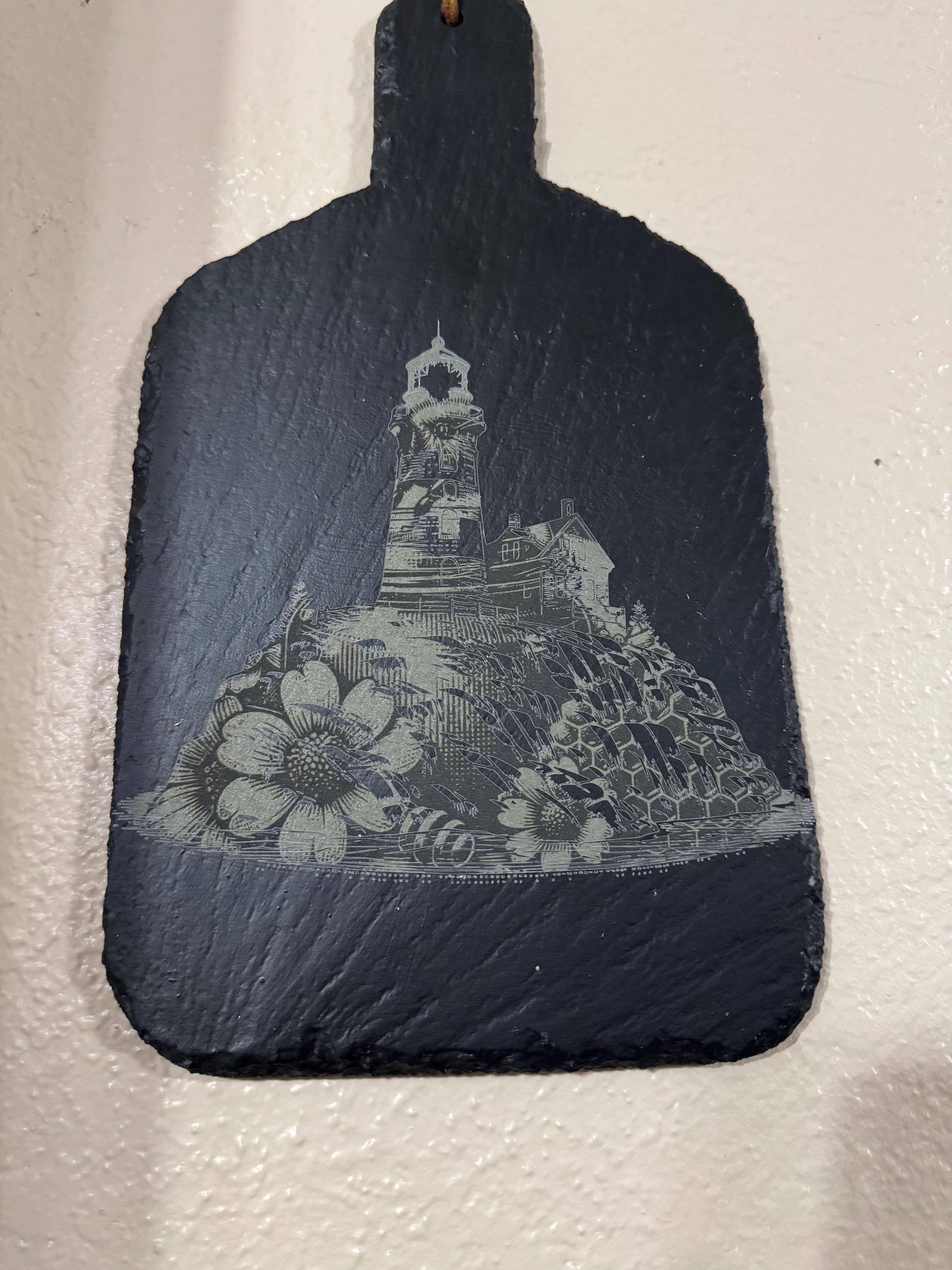 Slate Hanging Pictures, Fishing, Hamster, Flowers, Lighthouse,