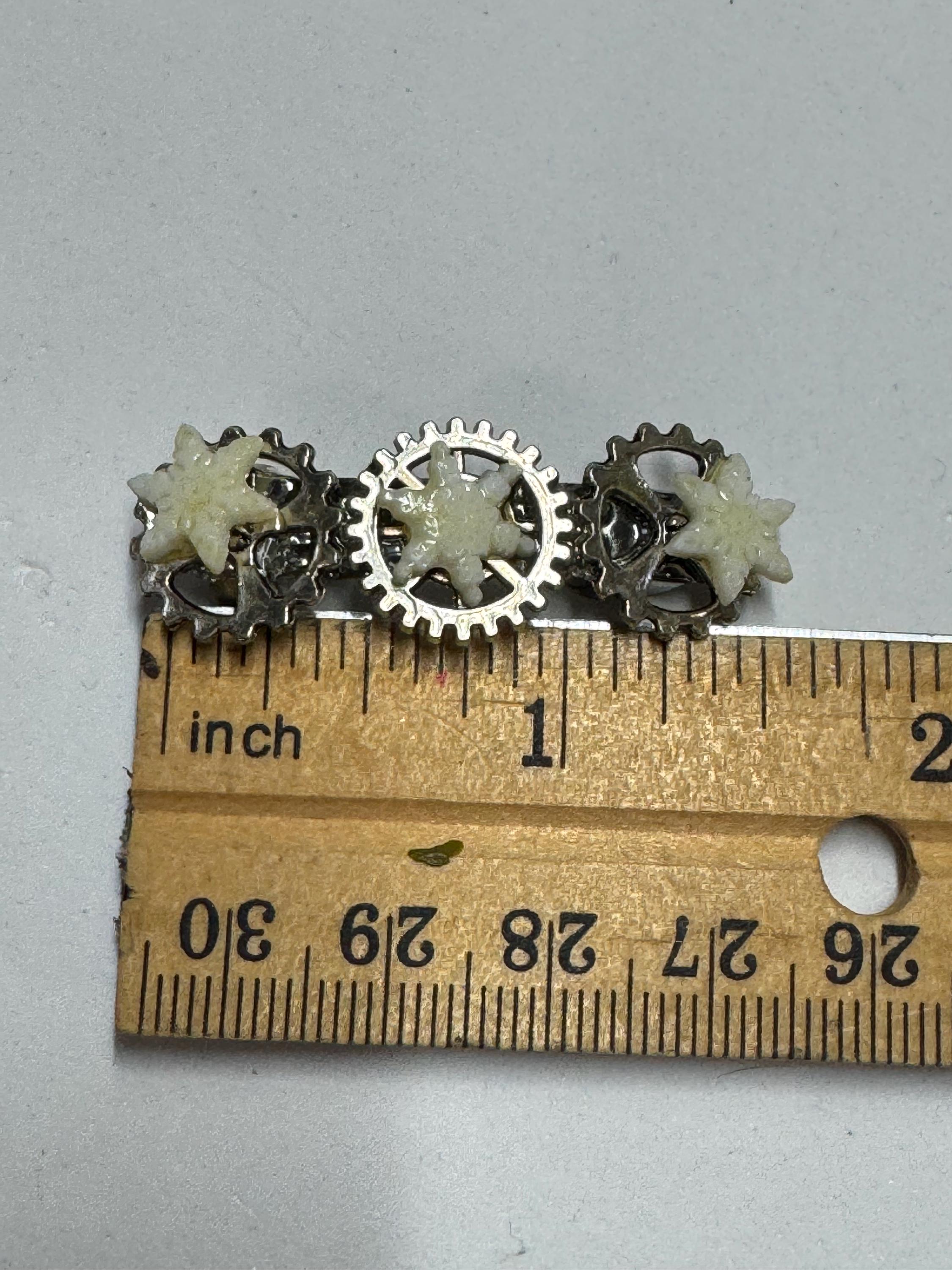 Snowflake Steampunk Metal Barrette sets