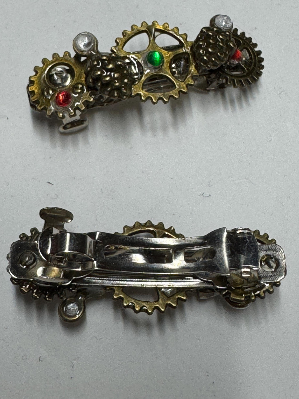 Pinecone Metal Steampunk hair Barrette sets