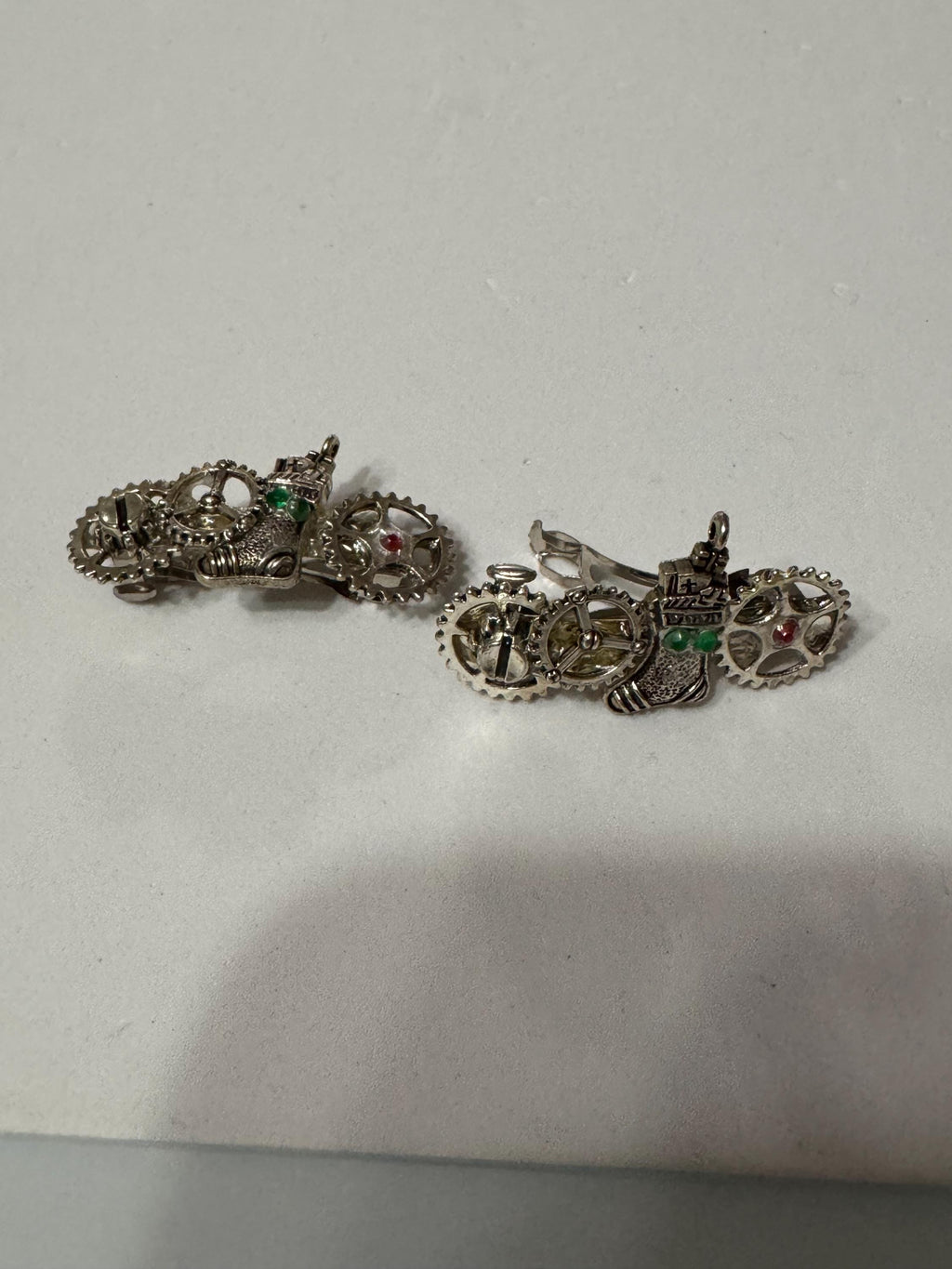 Christmas Stocking Steampunk Metal Barrette Sets